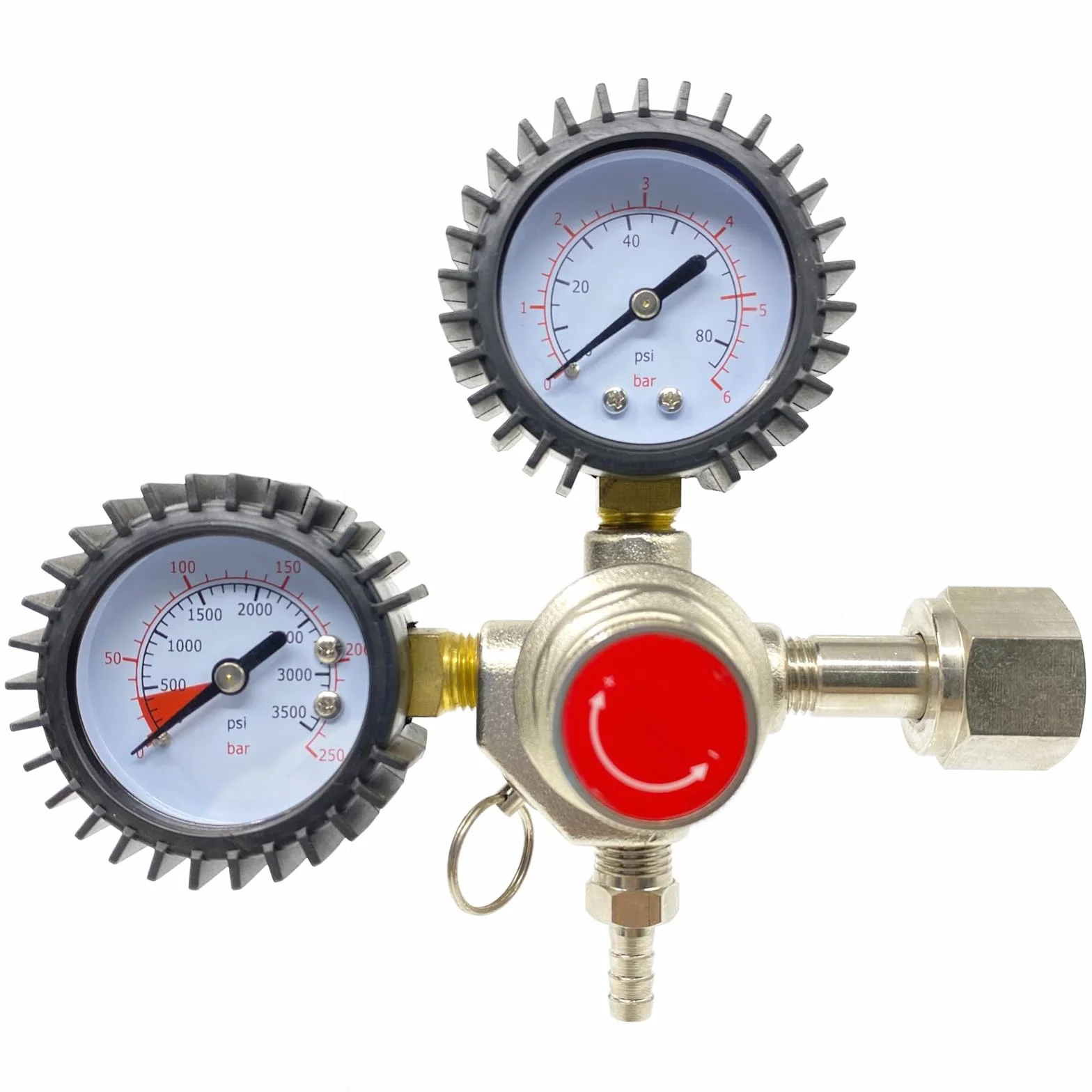Reduktor ciśnienia do co2, reduktor ciśnienia, regulator ciśnienia CO2, profesjonalny, wielokrotnego użytku, dwie tarcze, dwukierunkowy reduktor ciśnienia, reduktor ciśnienia do maszyn do piwa,
