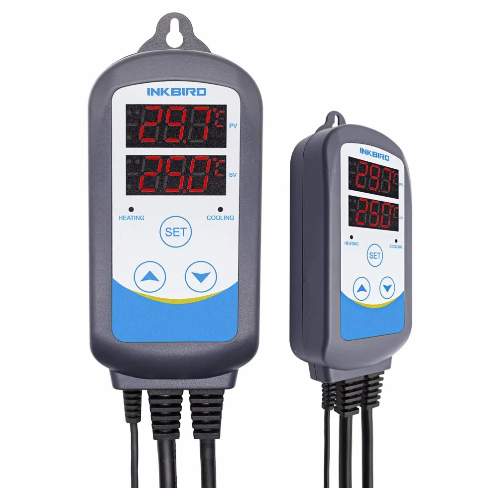Inkbird ITC-310T-B regulator temperatury, 230 V, programowalna wtyczka timera, 12 różnych temperatur z 12 przedziałami czasowymi do fermentacji, zacierania, warzenia piwa