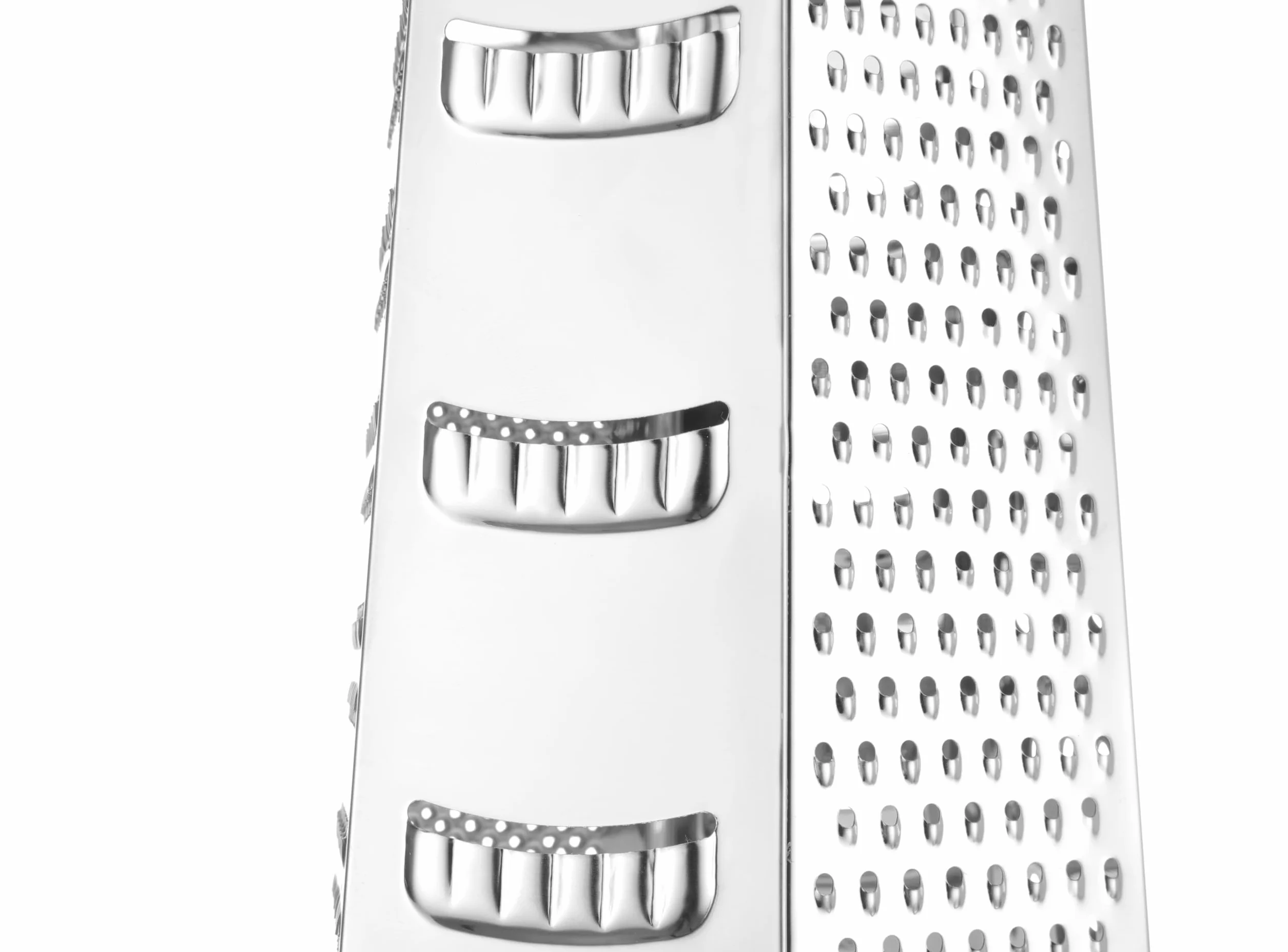 HENDI Tarka, 6-stronna, bardzo drobna, drobna, średnia, gruba i 2 strony tnące, ergonomiczny uchwyt, tarka do warzyw, krajalnica do warzyw, tarka kuchenna, 135x113x(H)215mm, stal nierdzewna