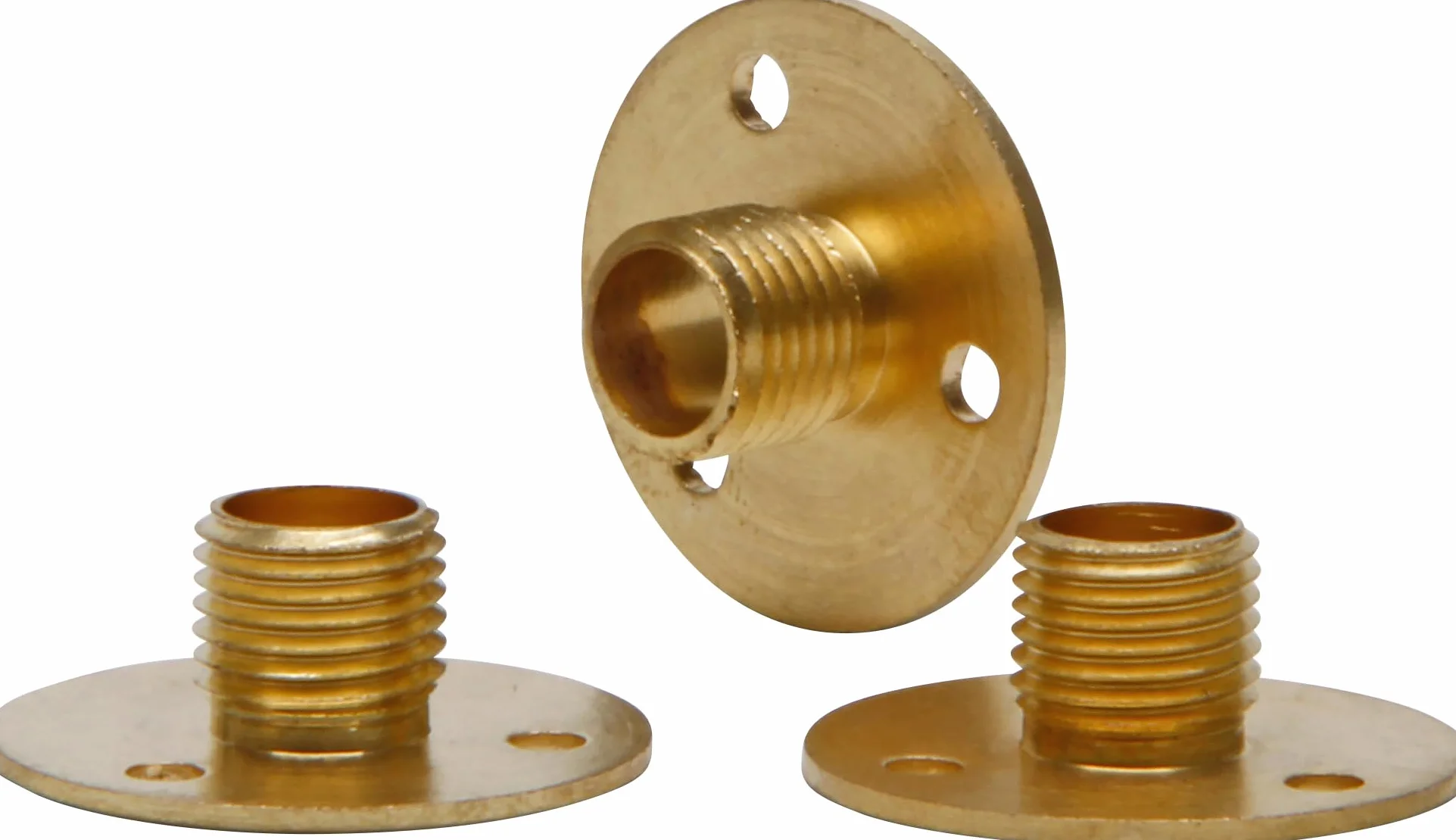 Kopp Uchwyt do oprawek lamp z metalu, E14 i E27, 3 sztuki w woreczku, kolor mosiądz, 344801082