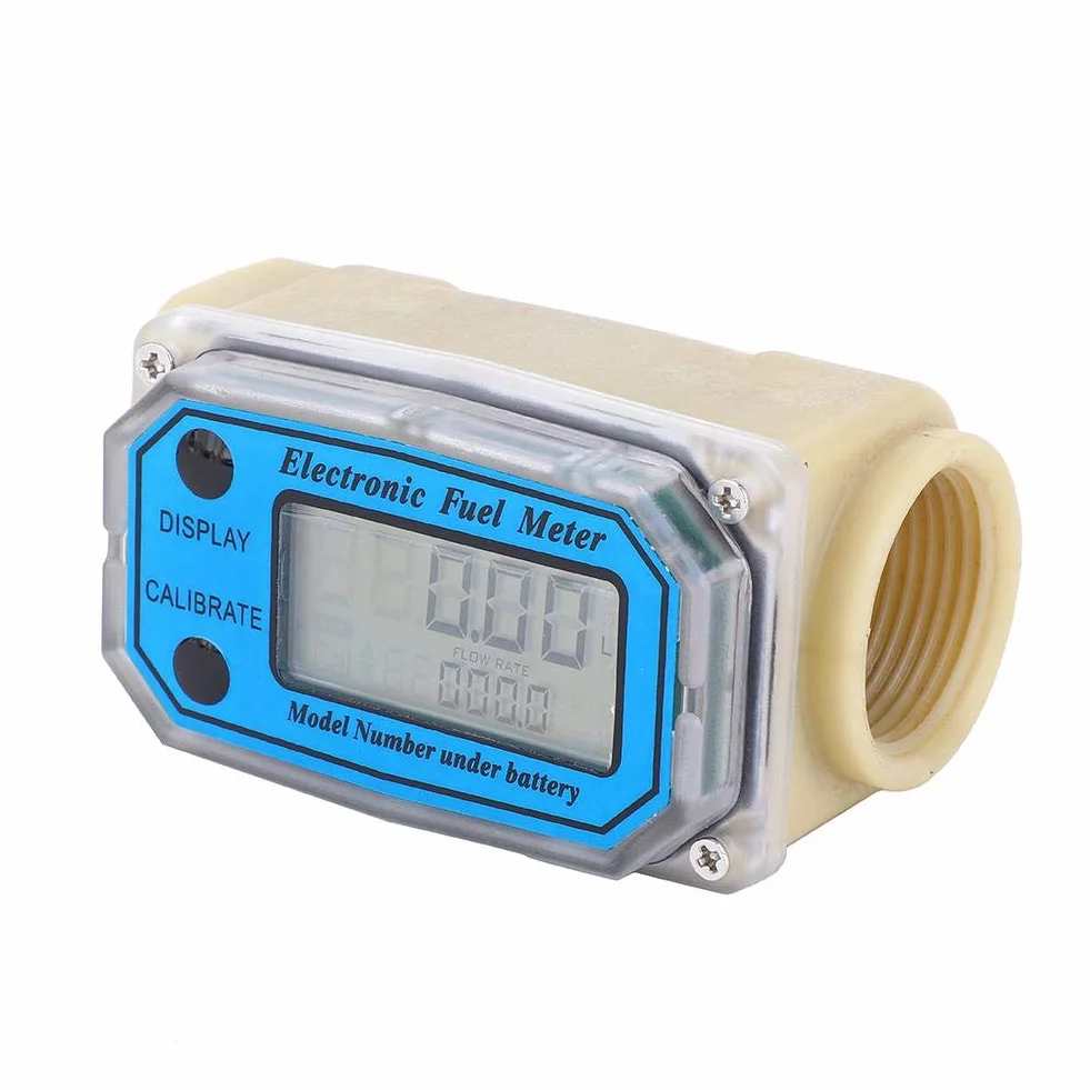 Mini cyfrowy przepływomierz turbiny wysokoprężny 15-120 l/min 1" NPT