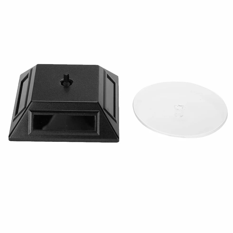 Stojak Obrotowy 360° Solarny Organizer Gramofon Fotograficzny Czarny