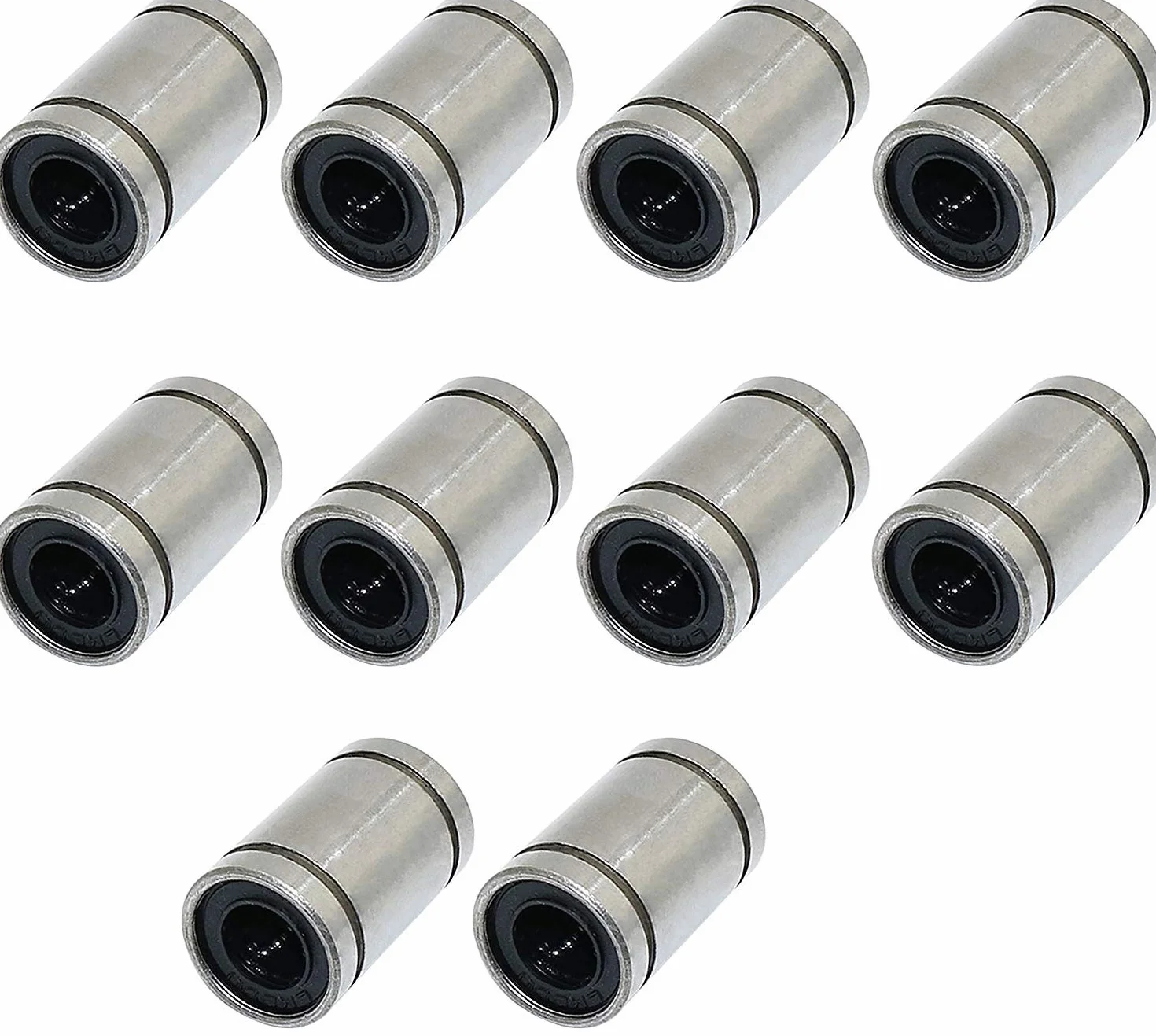 DollaTek LM8UU 8 x 15 x 24 mm dwustronna gumowa uszczelka liniowe łożysko kulkowe 10 szt.