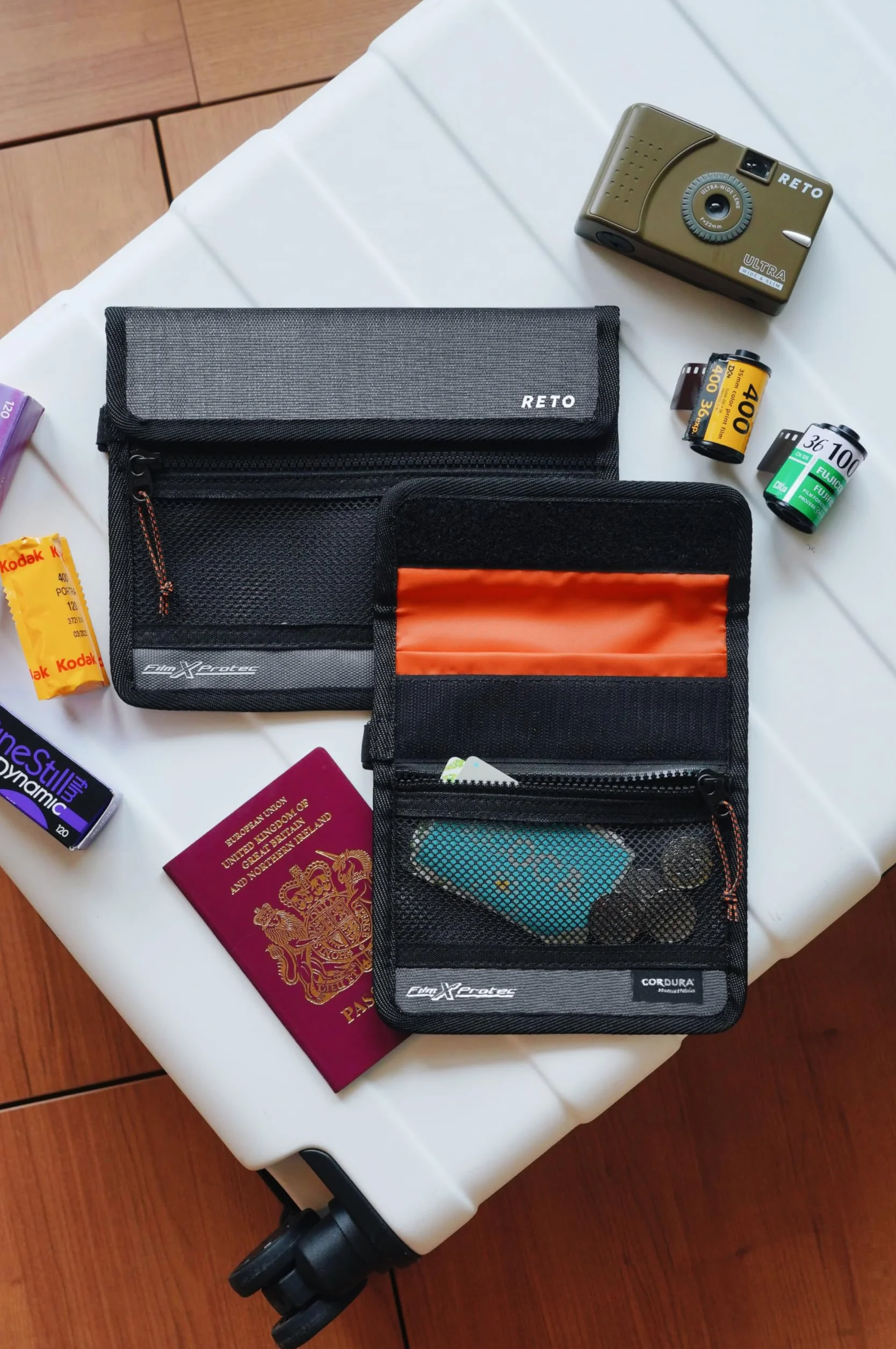 RETO Film X-Protec Bag – CORDURA Wodoodporna, odporna na promieniowanie rentgenowskie, tkanina torba ochronna Rozmiar M (22,5 x 18 cm) (Jeden kawałek)