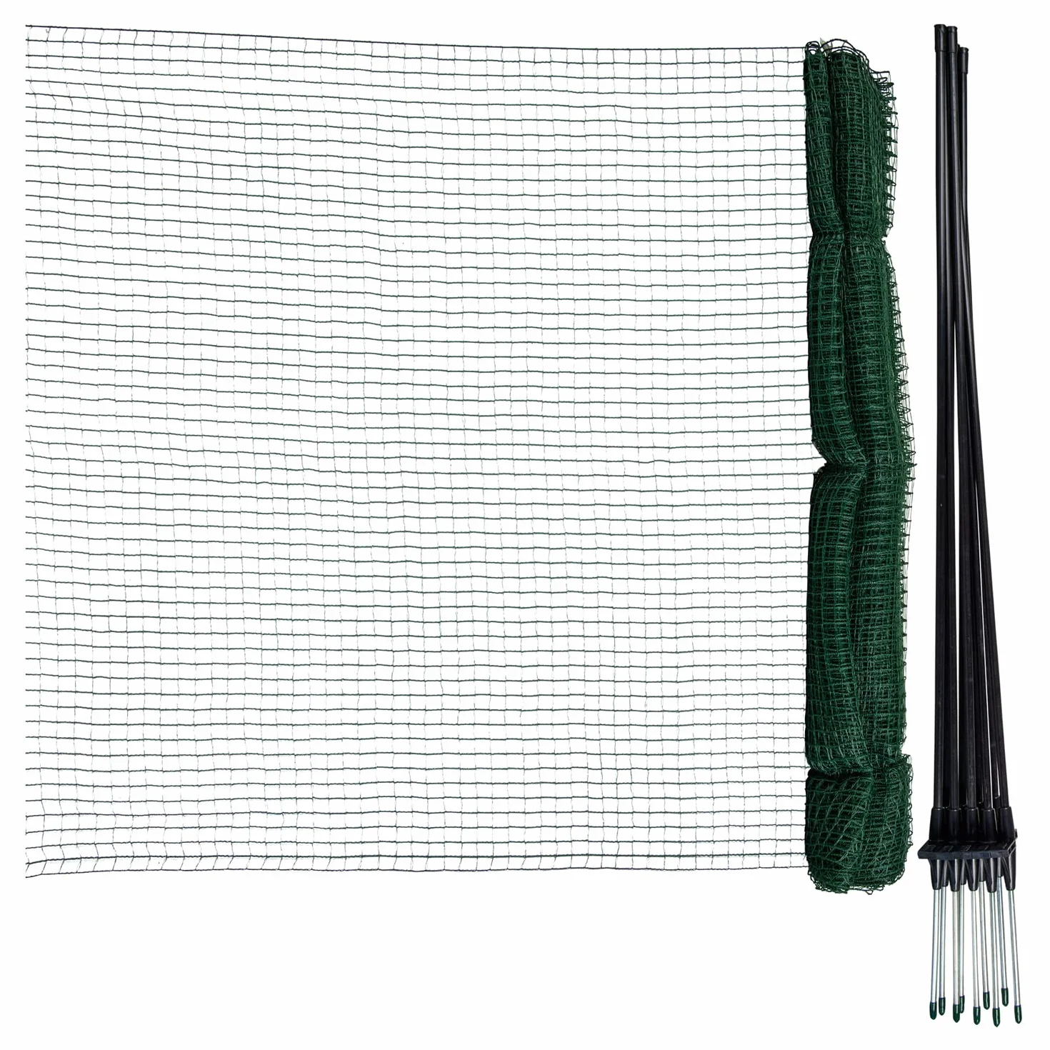 horizont FLEX Ogrodzenie ograniczające, 15 m x 90 cm, o drobnych oczkach, włókno szklane, zielone, mobilne, specjalne ogrodzenie do ogrodu, na kemping