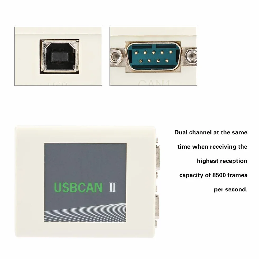 USBCAN II Industrial Grade Dual Channel High Speed Debugger Obsługa opóźnienia USBCAN II Debugger Inne komponenty elektroniczne