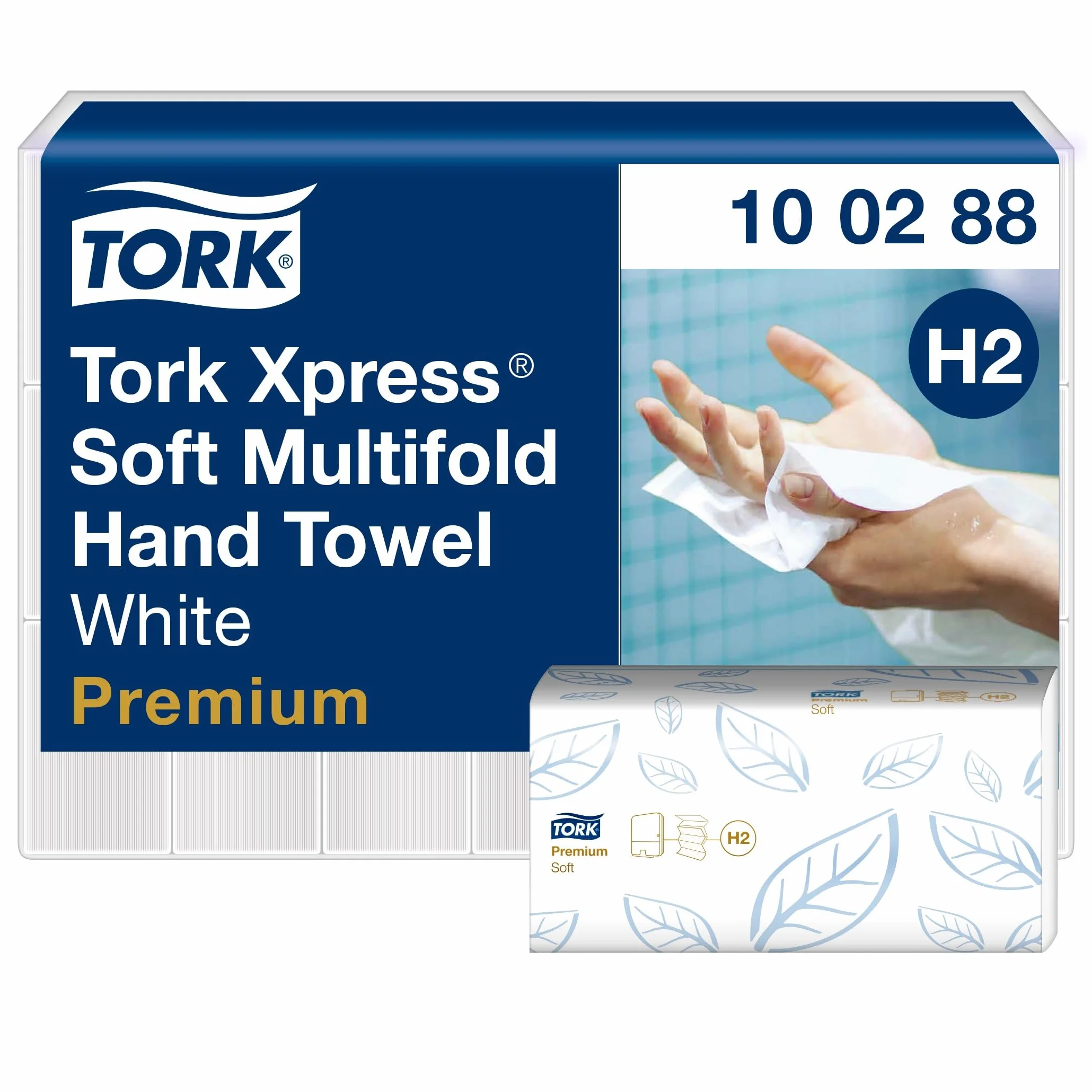 Tork Xpress miękkie ręczniki Multifold H2 białe 2-warstwowe QuickDry 21x110 odcinków