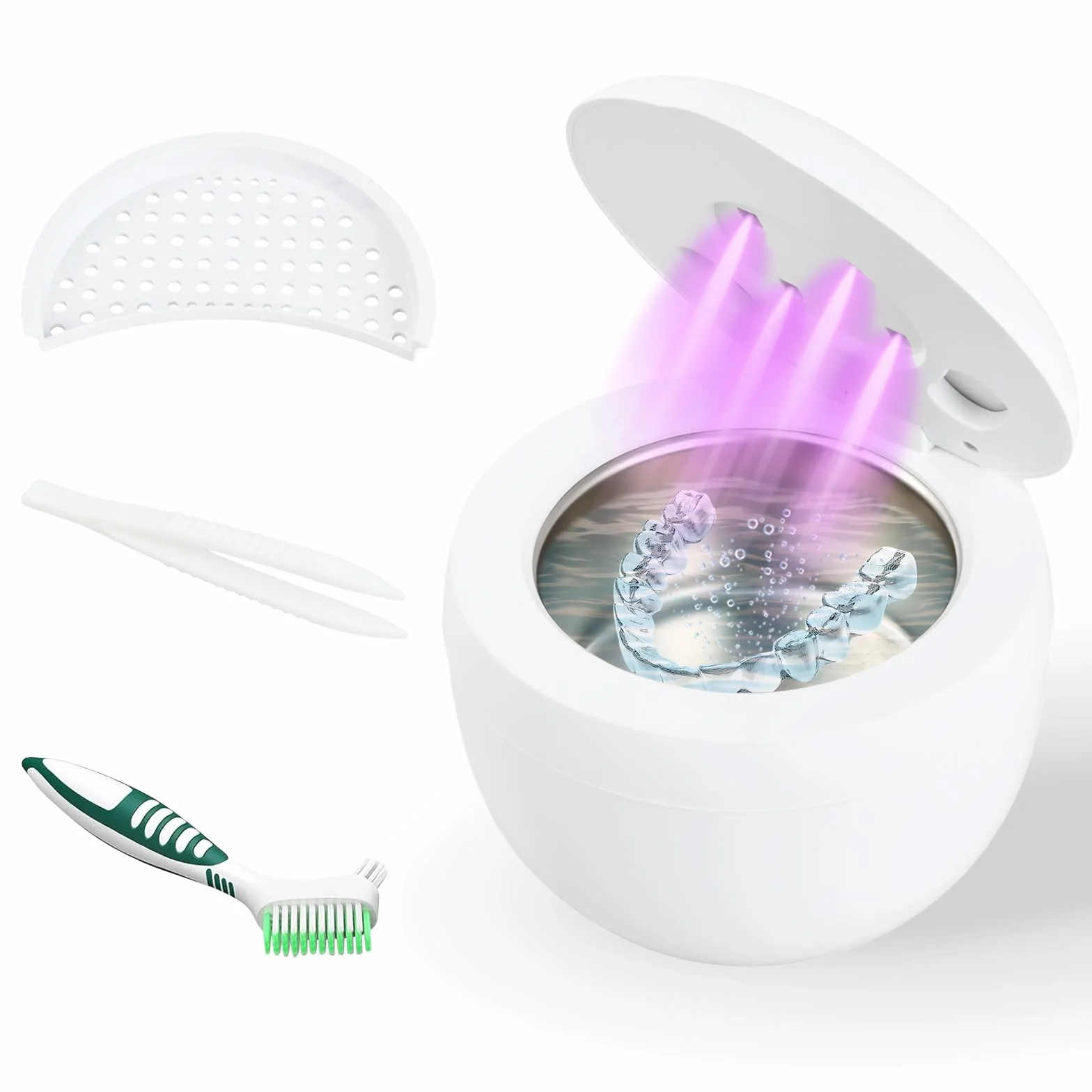 Urządzenie do czyszczenia ultradźwiękowego 45kHz Ultradźwiękowy czyszczący z UV 25W Ultrasonic Retainer Cleaner Dental Pod Ultradźdźwiękowe wanne Ultradźwiękowe urządzenie czyszczące do czyszczenia