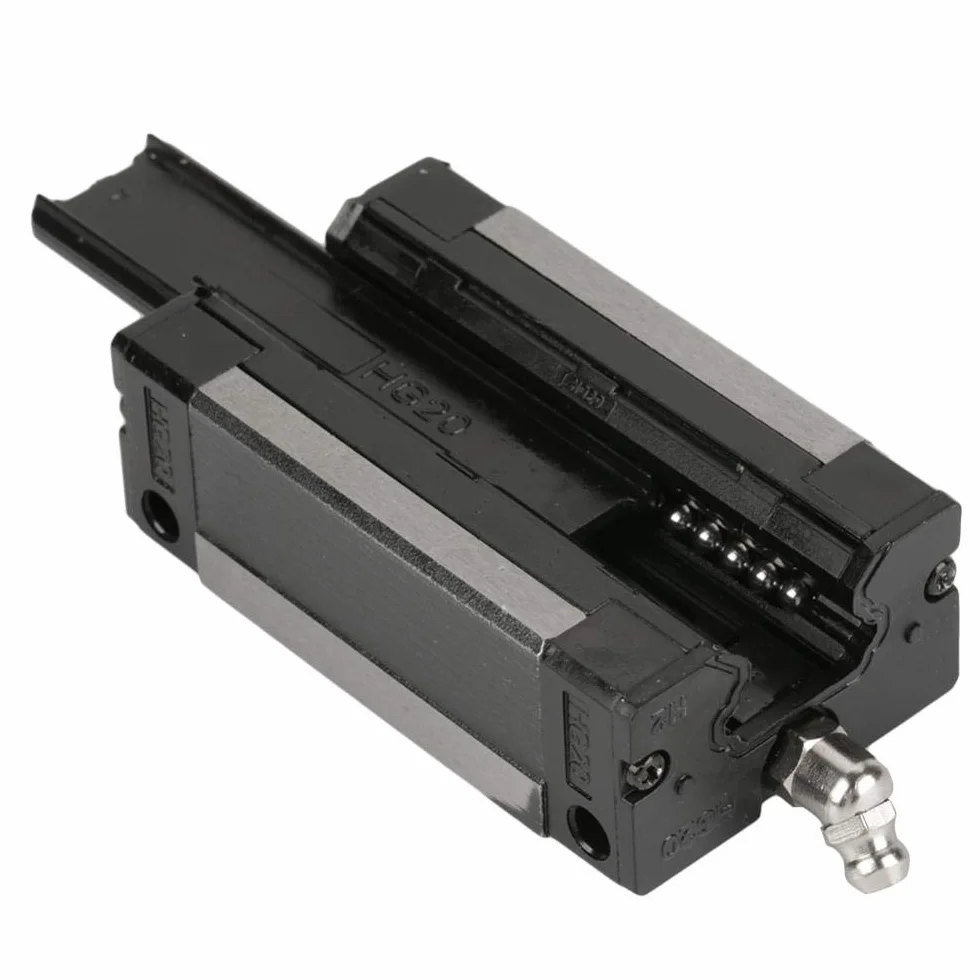 Otwarty liniowy blok ślizgowy z łożyskami kulkowymi do prowadnicy szyny CNC, HGH20CA, 20 mm