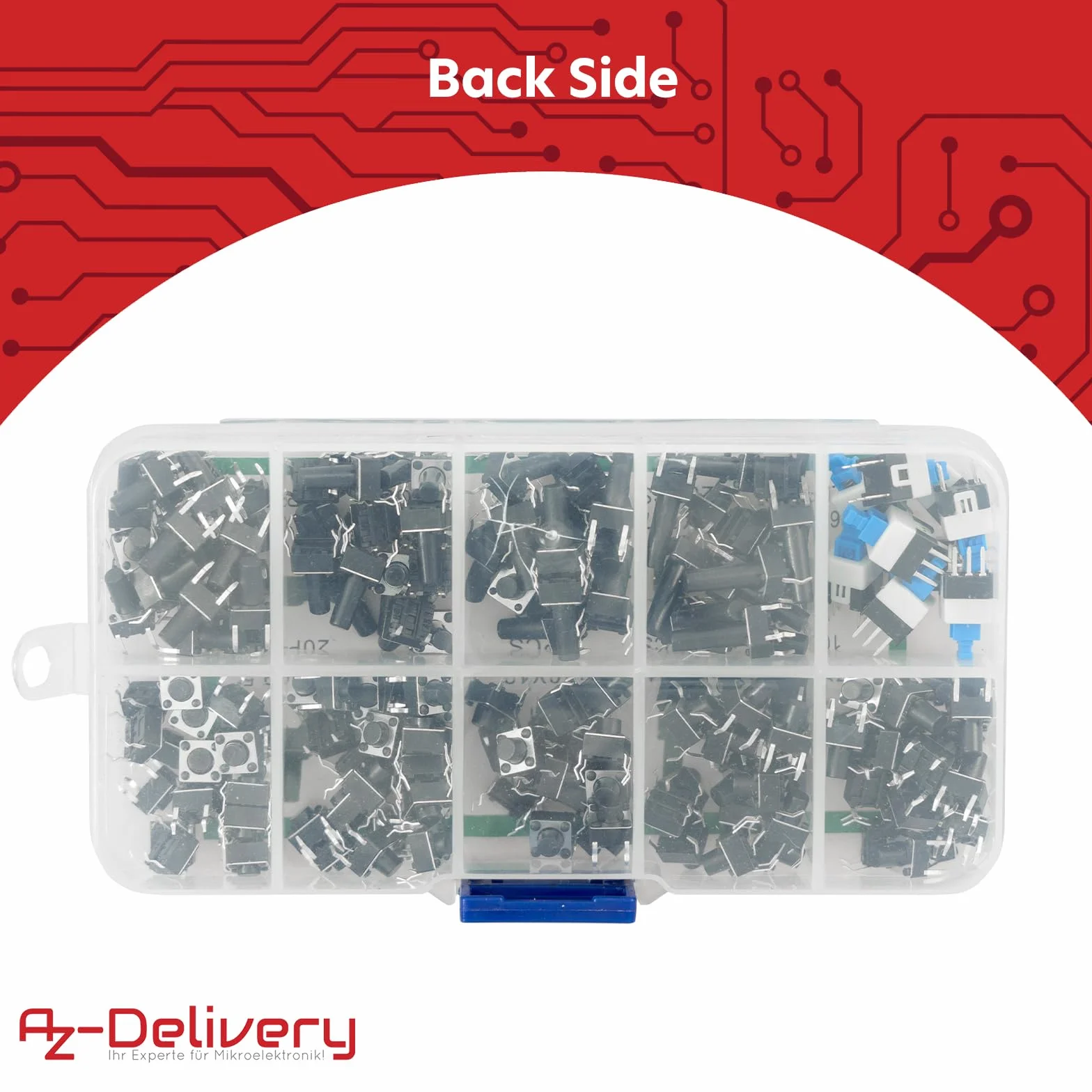 AZDelivery Zestaw 180 sztuk Mikroprzełączników