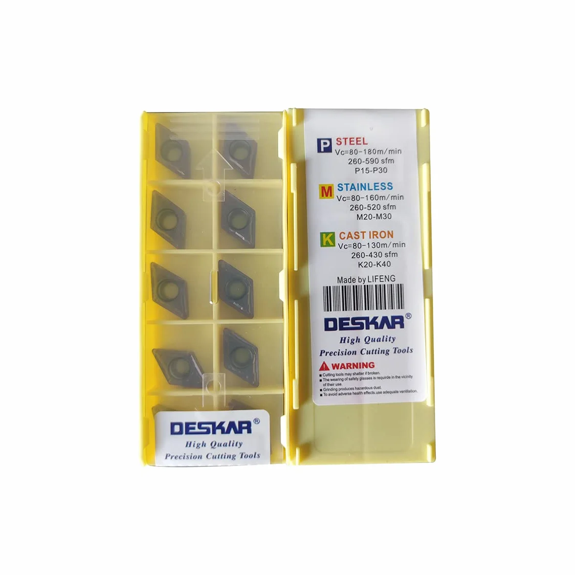 Deskar 100% oryginalny DCMT DCMT11 DCMT11T3 DCMT11T308-MV LF6018 diamentowe ostrze CNC