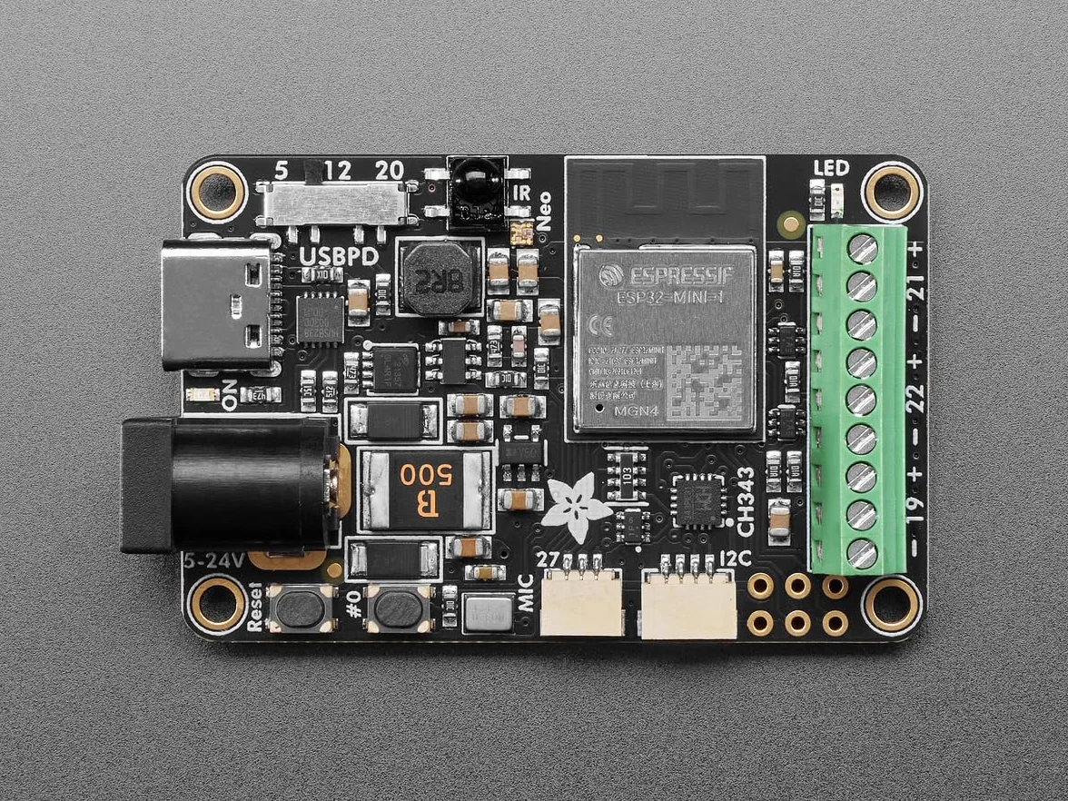 Adafruit Sparkle Motion - All-In-One WLED i xLights Board, 6100