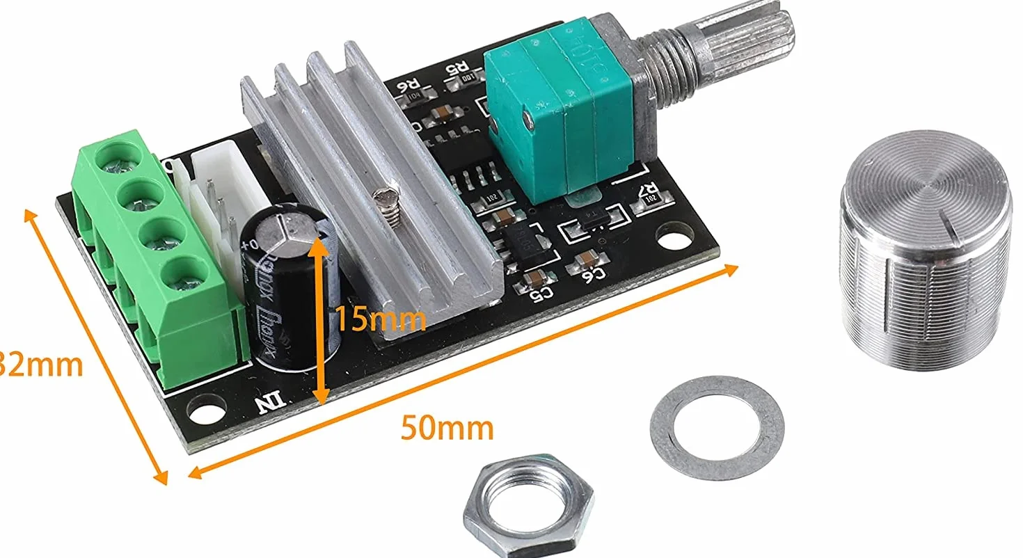 RUNCCI-YUN 6V 12V 24V 3A DC Motor Speed Control Controller PWM Regulator Reversible
