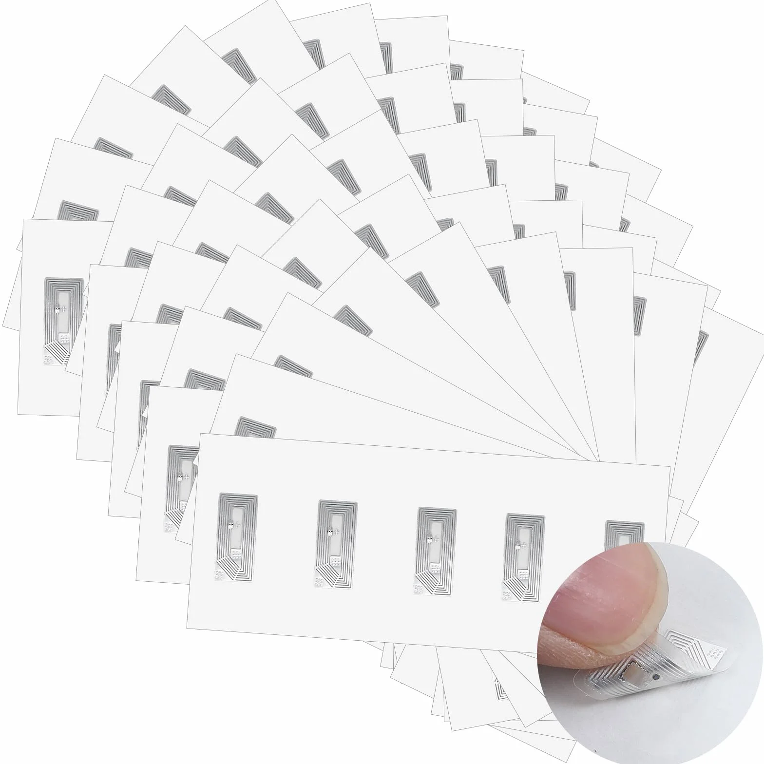 NFC Tag NTAG213 naklejki samoprzylepne 200 sztuk programowalne wielokrotnego zapisu