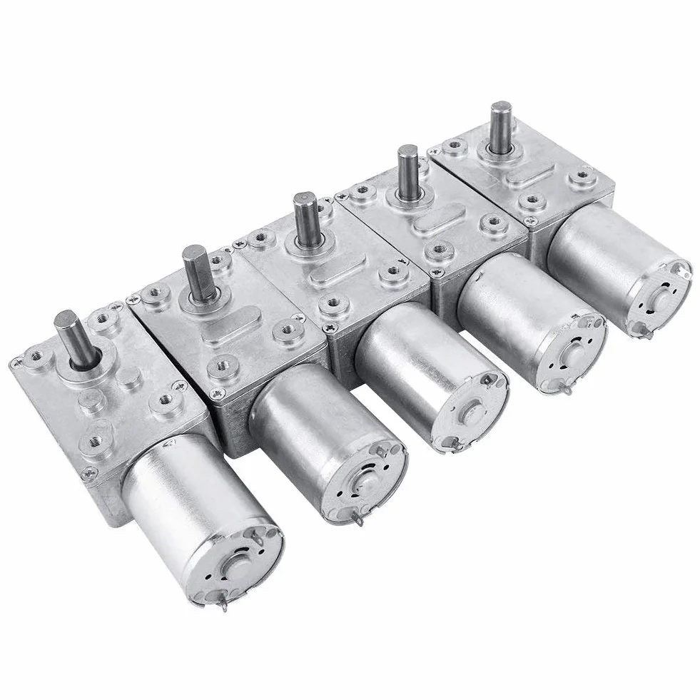 Silnik elektryczny DC 12 V Odwracalny redukcja prędkości 6 RPM metal