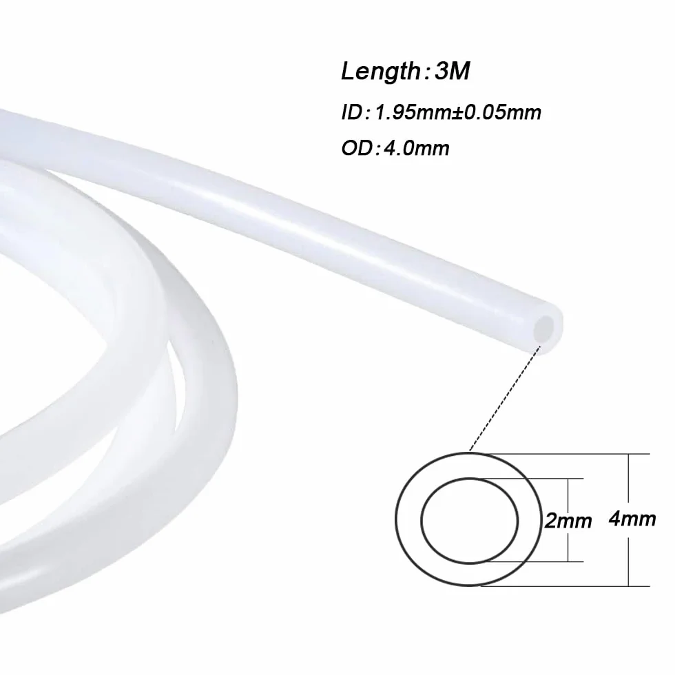 3 Metry PTFE Teflonowa Rurka 3D Drukarka z 6 Sztuk PC4-M6 i 6 Sztuk PC4-M10 Pneumatyczne Złącze