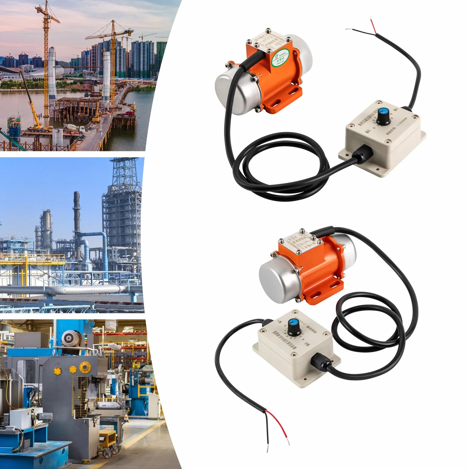 Silnik wibracyjny 12 V, 30 W, 50 Hz, silnik wibracyjny, wielofunkcyjny silnik z regulatorem prędkości obrotowej, asynchroniczny, , elektryczny silnik wibracyjny, prąd stały do urządzeń