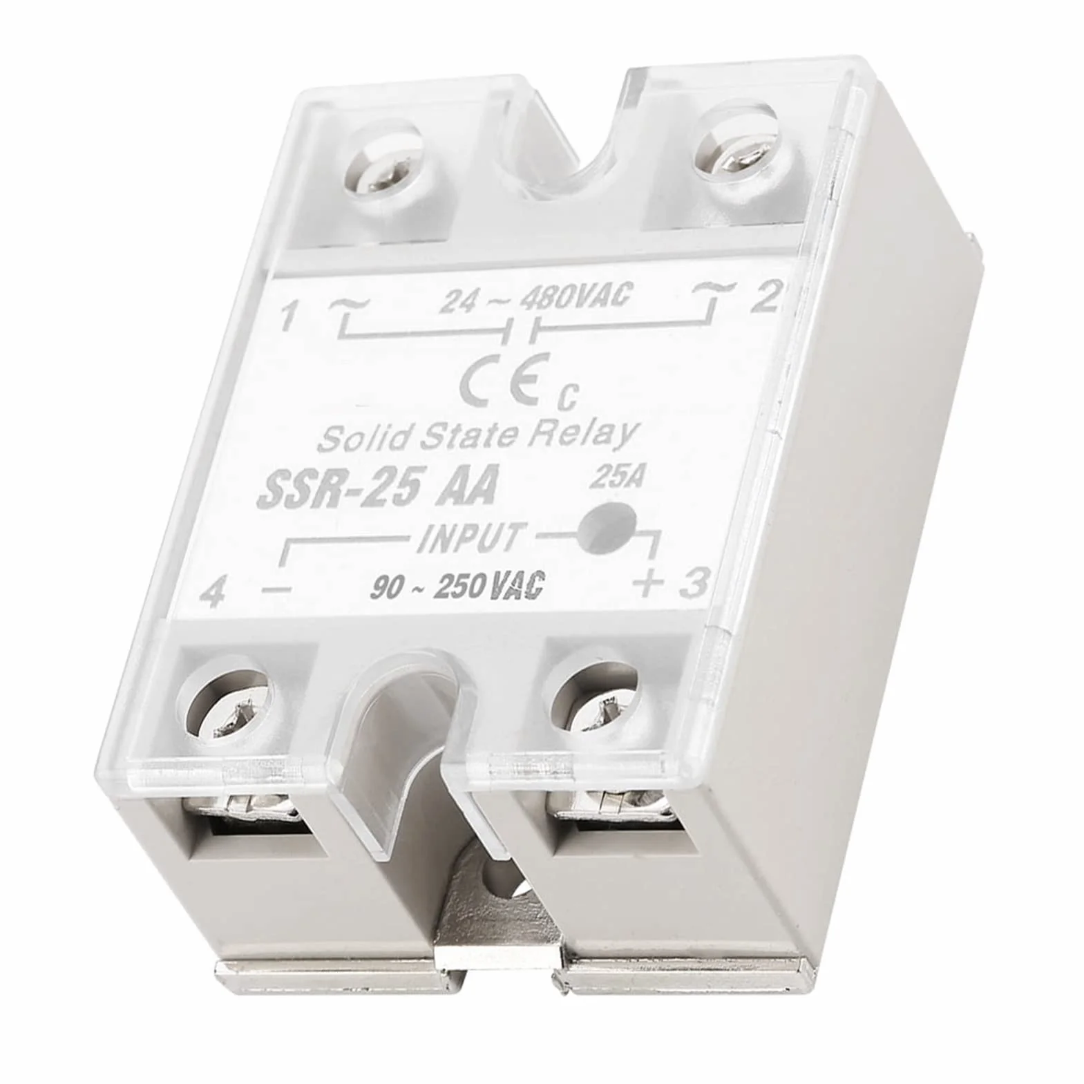 Ssr25 Aa 25A Solid State, Ssr 25 Aa 230V Relay Relay Module Ssr Acac Input 80250V Ac Output 24480V Ac