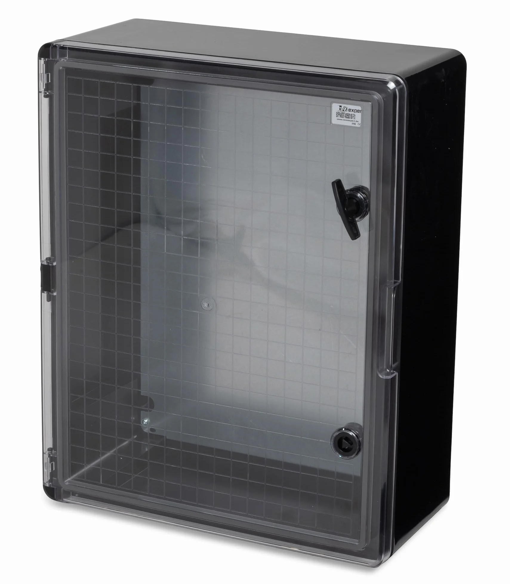 BOXEXPERT skrzynka rozdzielcza zewnętrzna IP65 ABS 500x400x180mm Fleet, wodoszczelna, szafa sterownicza/ścienna, obudowa przemysłowa pusta, czarna