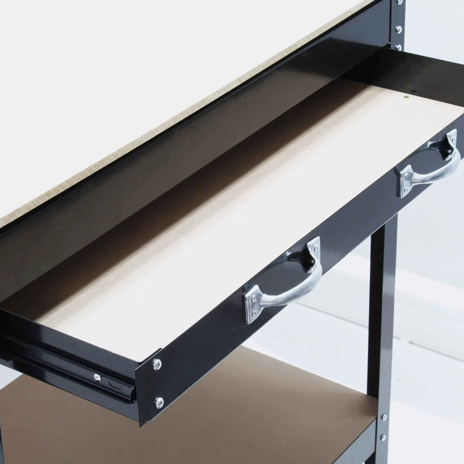 Wiltec Stół warsztatowy 800 x 500 x 1400 mm z szufladą 150 kg nośności
