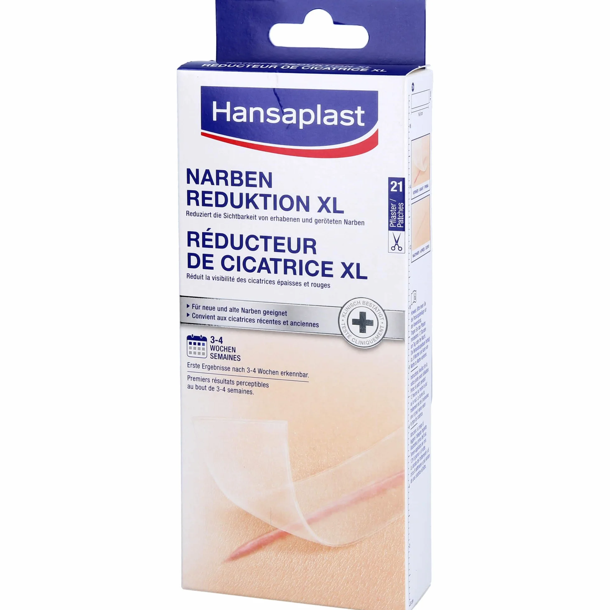 Hansaplast Plaster na blizny 21 sztuk 3 cm x 14,6 cm