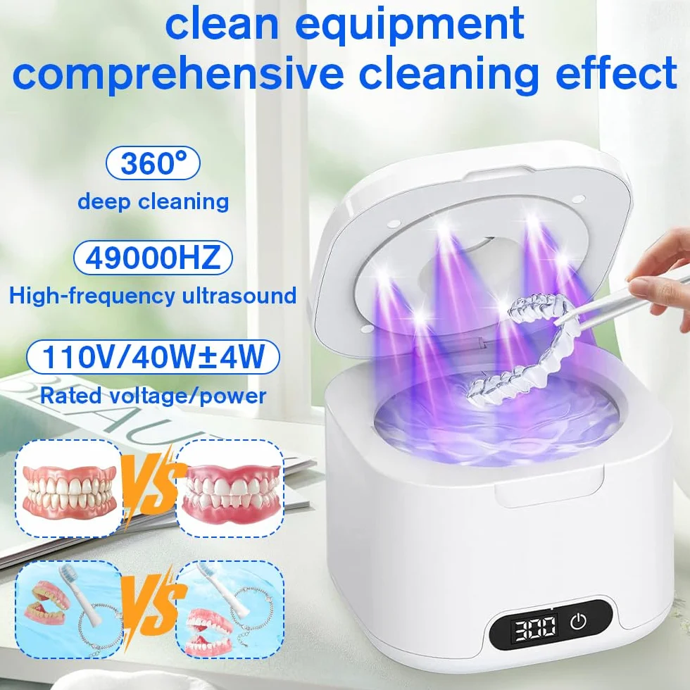 Ultradźwiękowe urządzenie do czyszczenia zębów 49000 Hz 340 ml