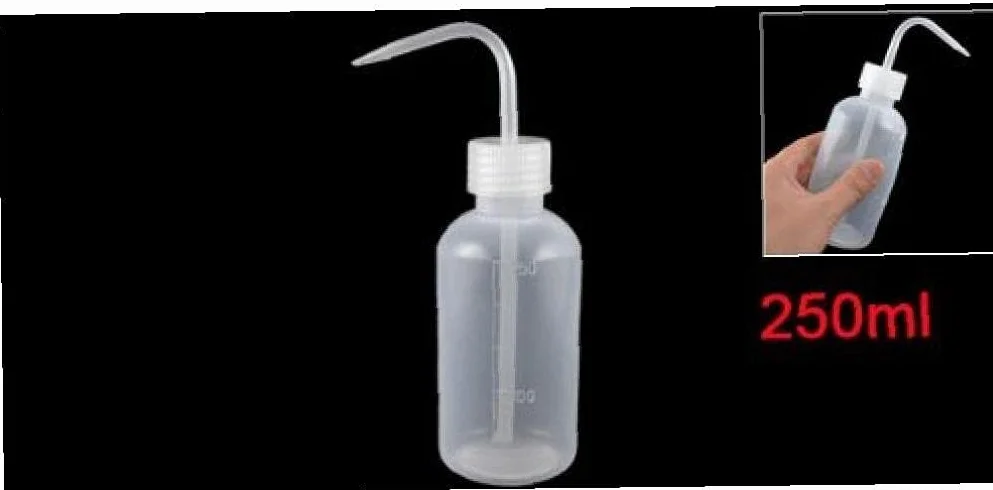 1 szt. 250 ml plastikowy dozownik do wyciskania laboratorium bezpieczna butelka do mycia czysta tatuaż butelka do czyszczenia kuchnia pojemnik na przyprawy