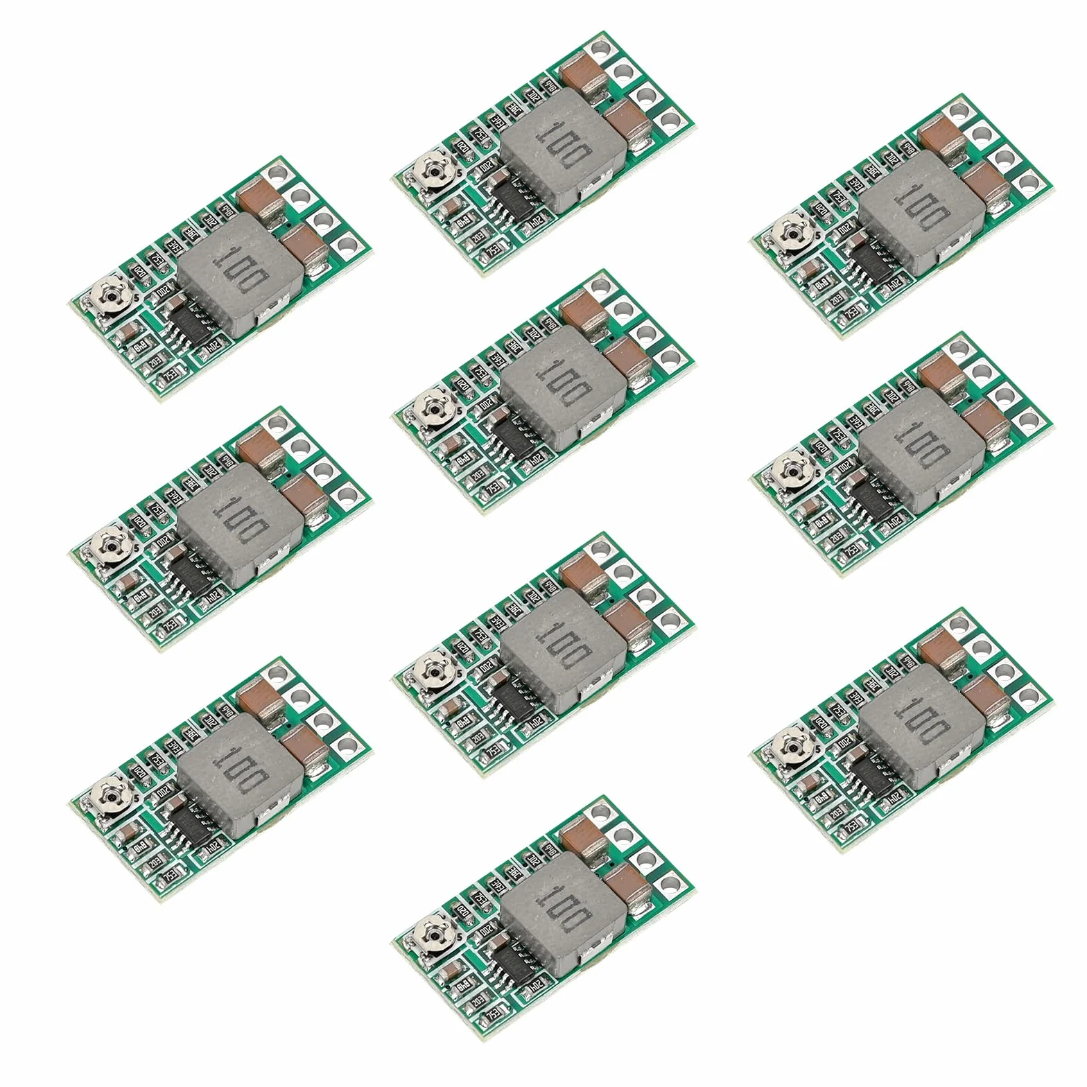 10 sztuk DC-DC Step Down Buck Converter 4,5-20 V do 0,8-17 V 5 V 3 A, mini Step-Down moduł zasilania, moduł regulatora 5 V, mini przetwornica napięcia w dół