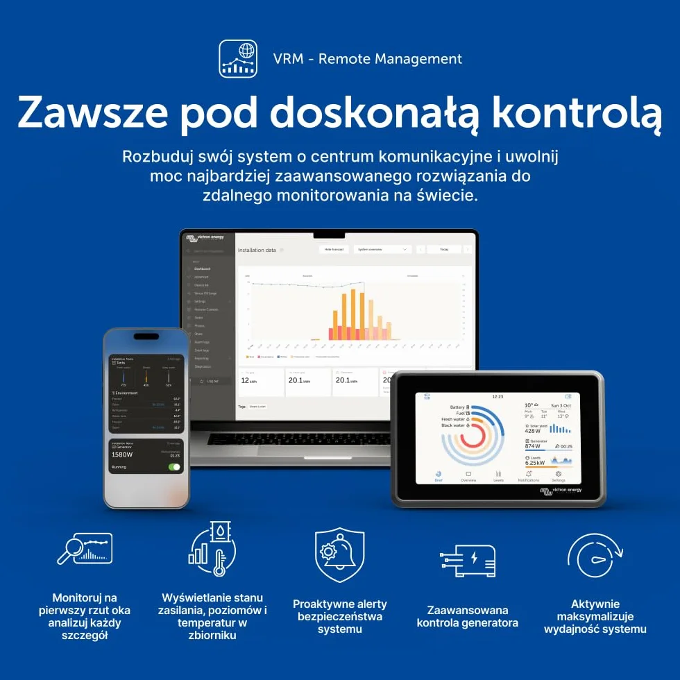 Victron Energy SmartSolar MPPT 75V 15A 12/24V Kontroler Ładowania Słonecznego Bluetooth