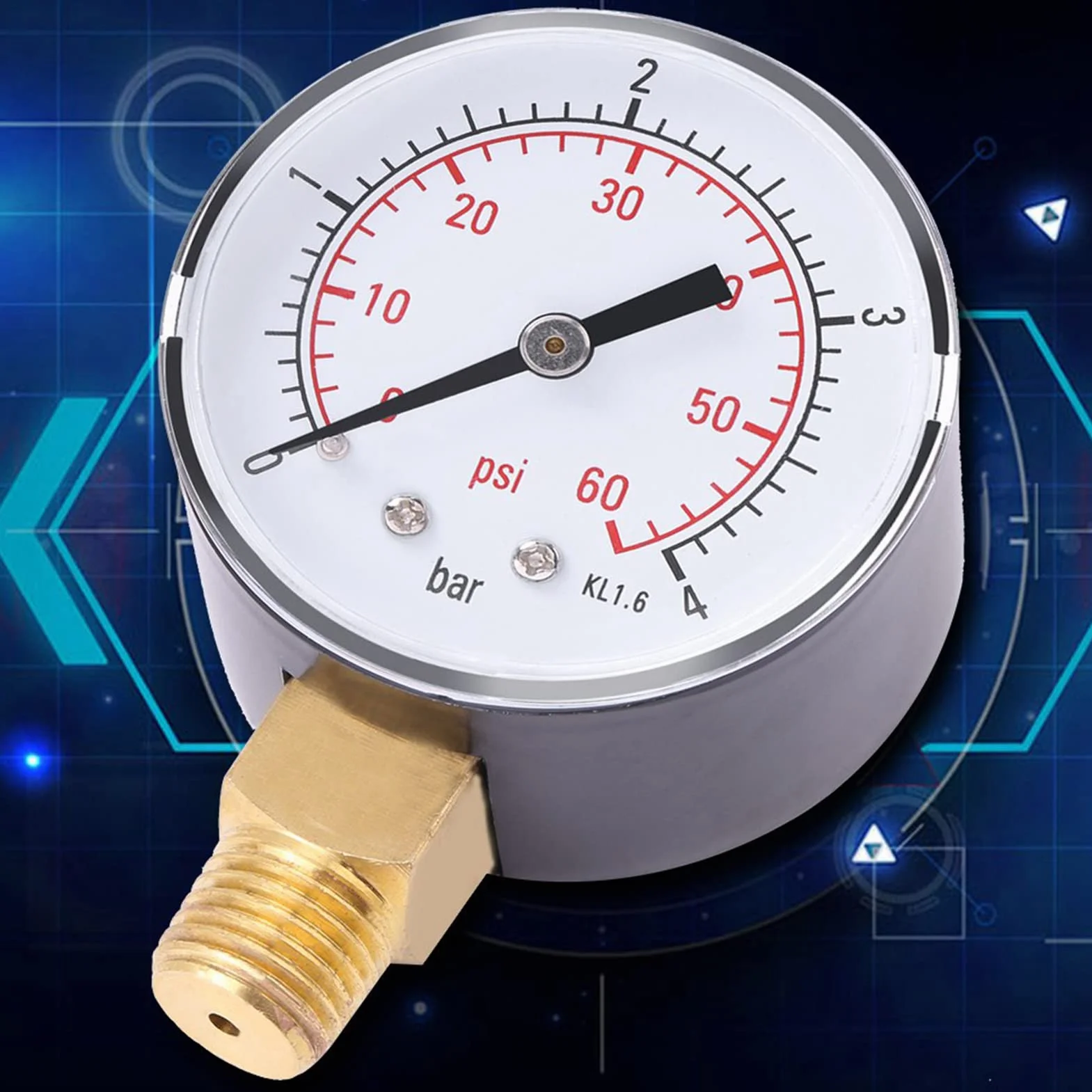 Manometr paliwa 0-4 bar / 0-60 psi