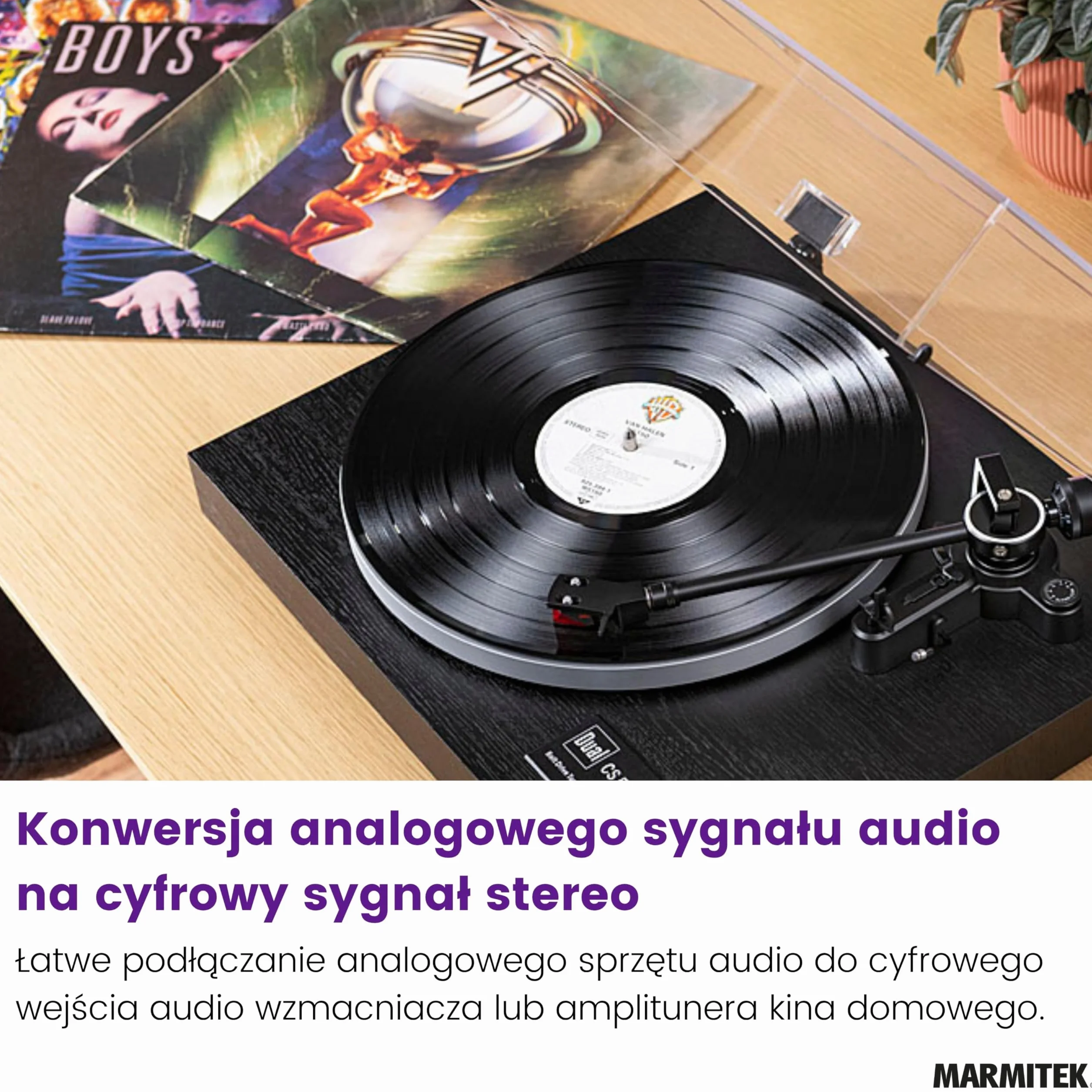 Konwerter ADC Marmitek Connect AD12 - konwerter audio z analogowego na cyfrowy do TV, wzmacniacza i soundbara - RCA na Toslink lub coaxial - stereo plug and play
