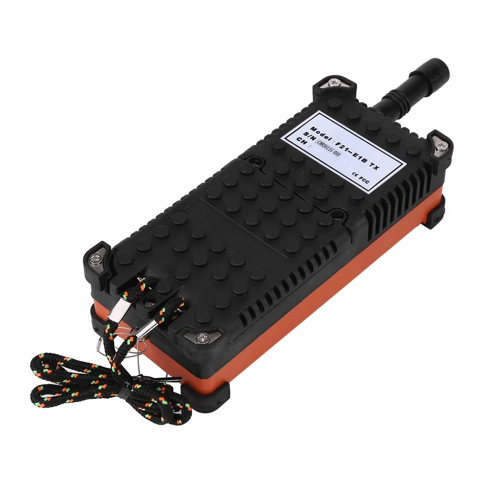 Bewinner 24V DC Dźwig podnoszący system zdalnego sterowania radiowego, 8-kanałowy zestaw sterowania przemysłowego nadajnik i odbiornik Przemysłowy podwójny nadajnik, elektryczny dźwig podnoszący Zdalne sterowanie radiowe