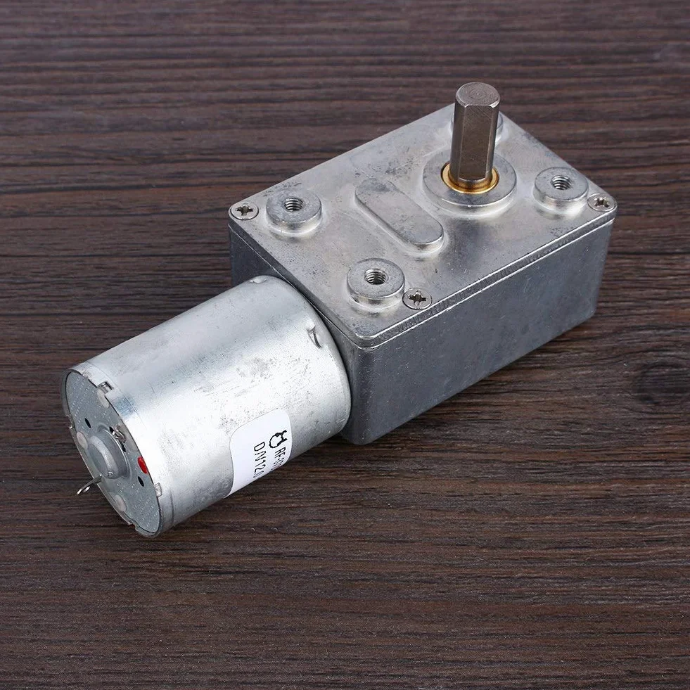 Silnik elektryczny DC 12 V Odwracalny redukcja prędkości 6 RPM metal