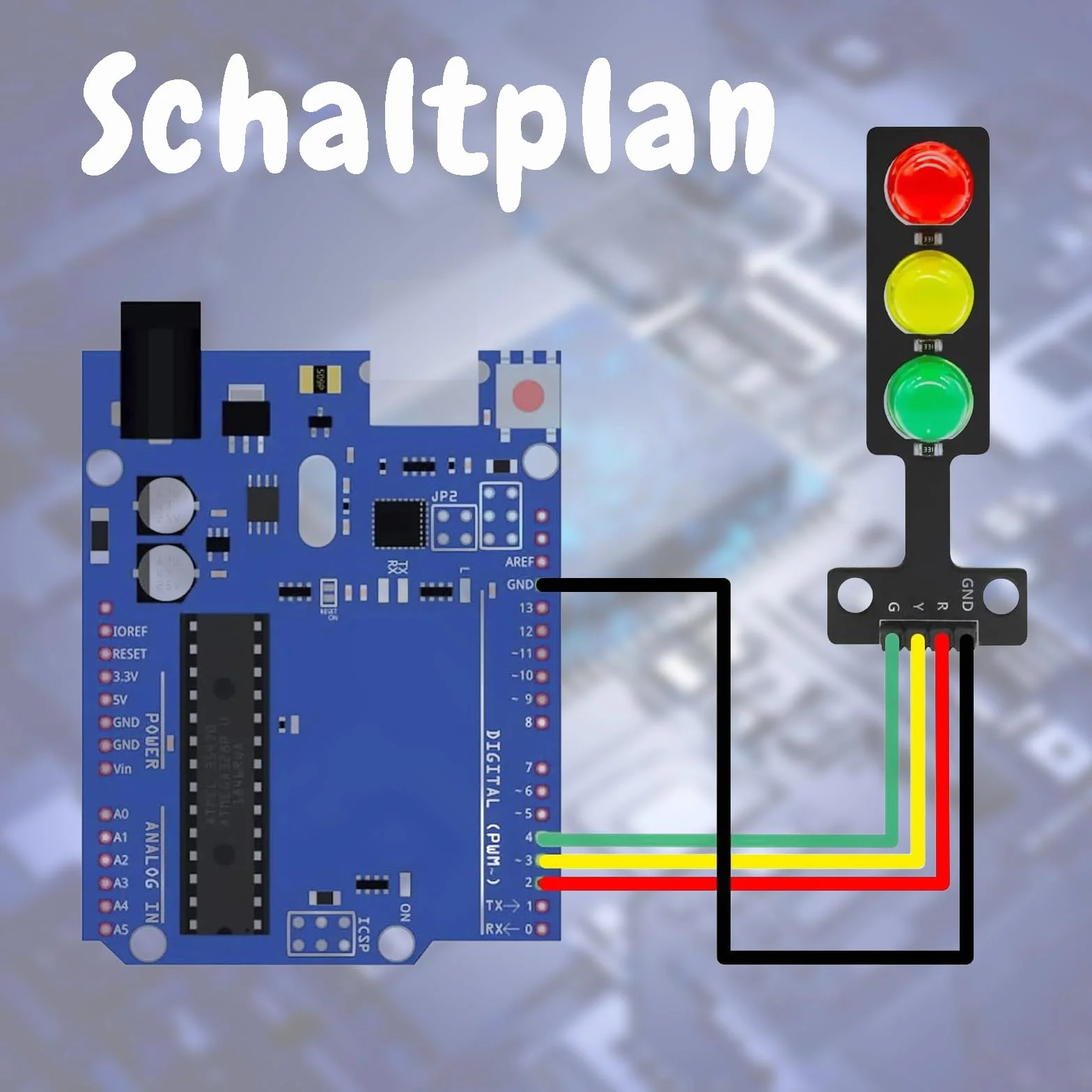 Zestaw 8 modułów LED 3,3-5V 8mm sygnalizator świetlny kompatybilny z Arduino
