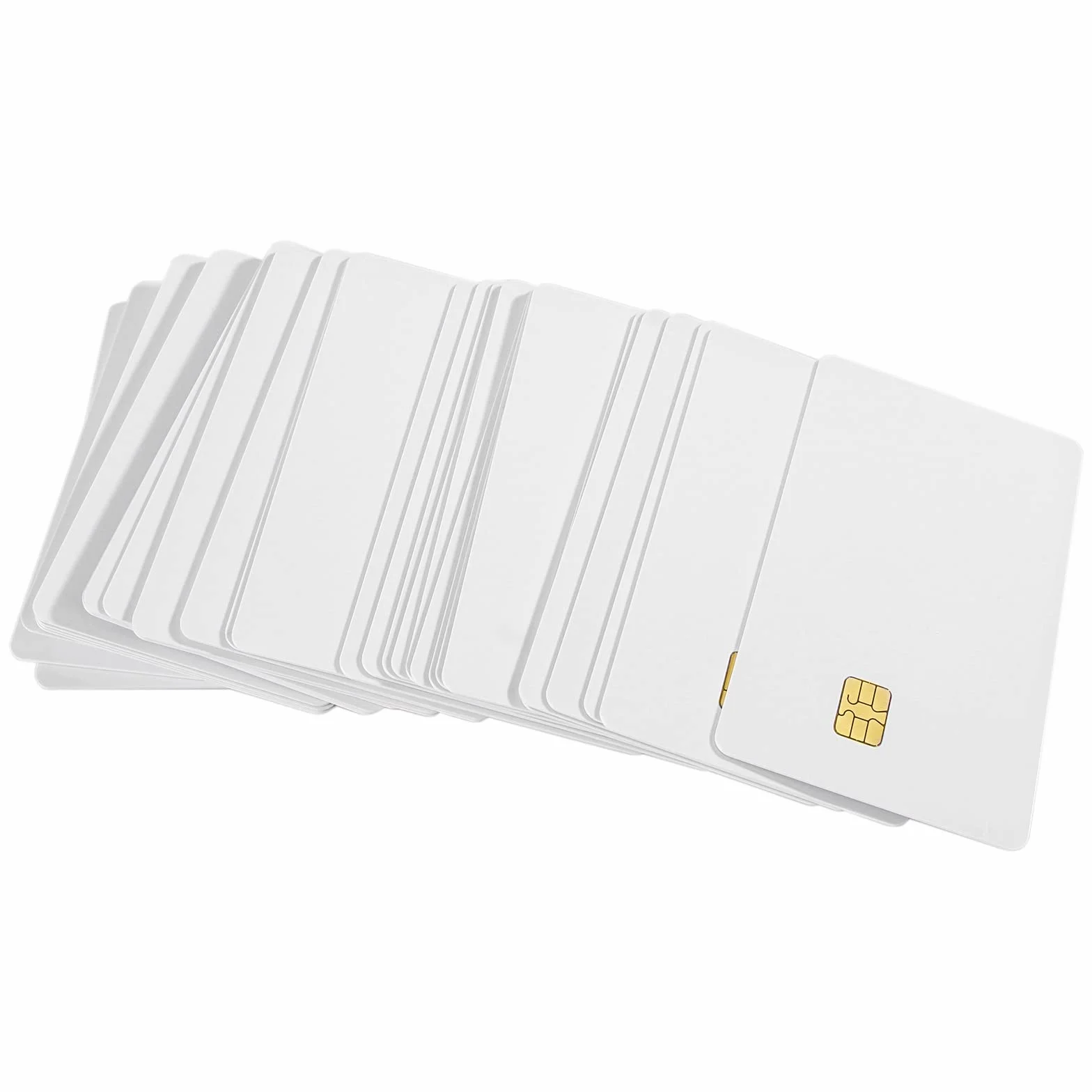 50 sztuk pustych kart PVC z chipem kontaktowym 4428 Smart Card Hotel karta klucza protokół ISO7816