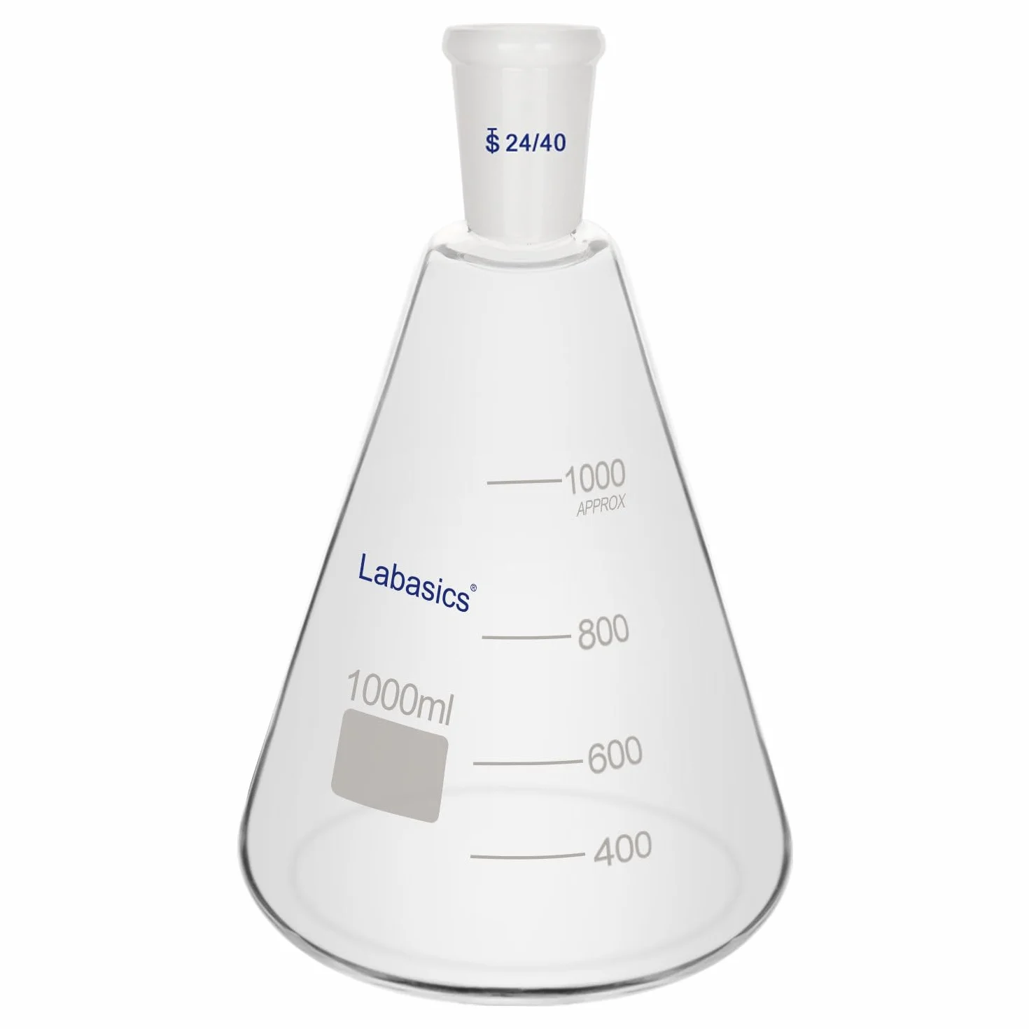 Labasics Kolba Erlenmeyera 1000 ml Szkło Borokrzemianowe 24/40 Standard Taper