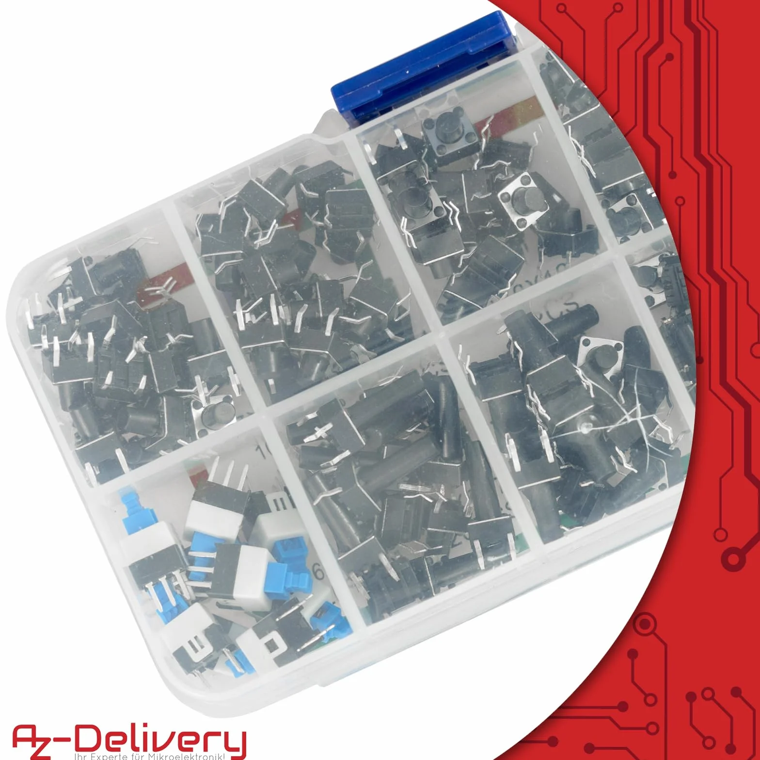 AZDelivery Zestaw 180 sztuk Mikroprzełączników