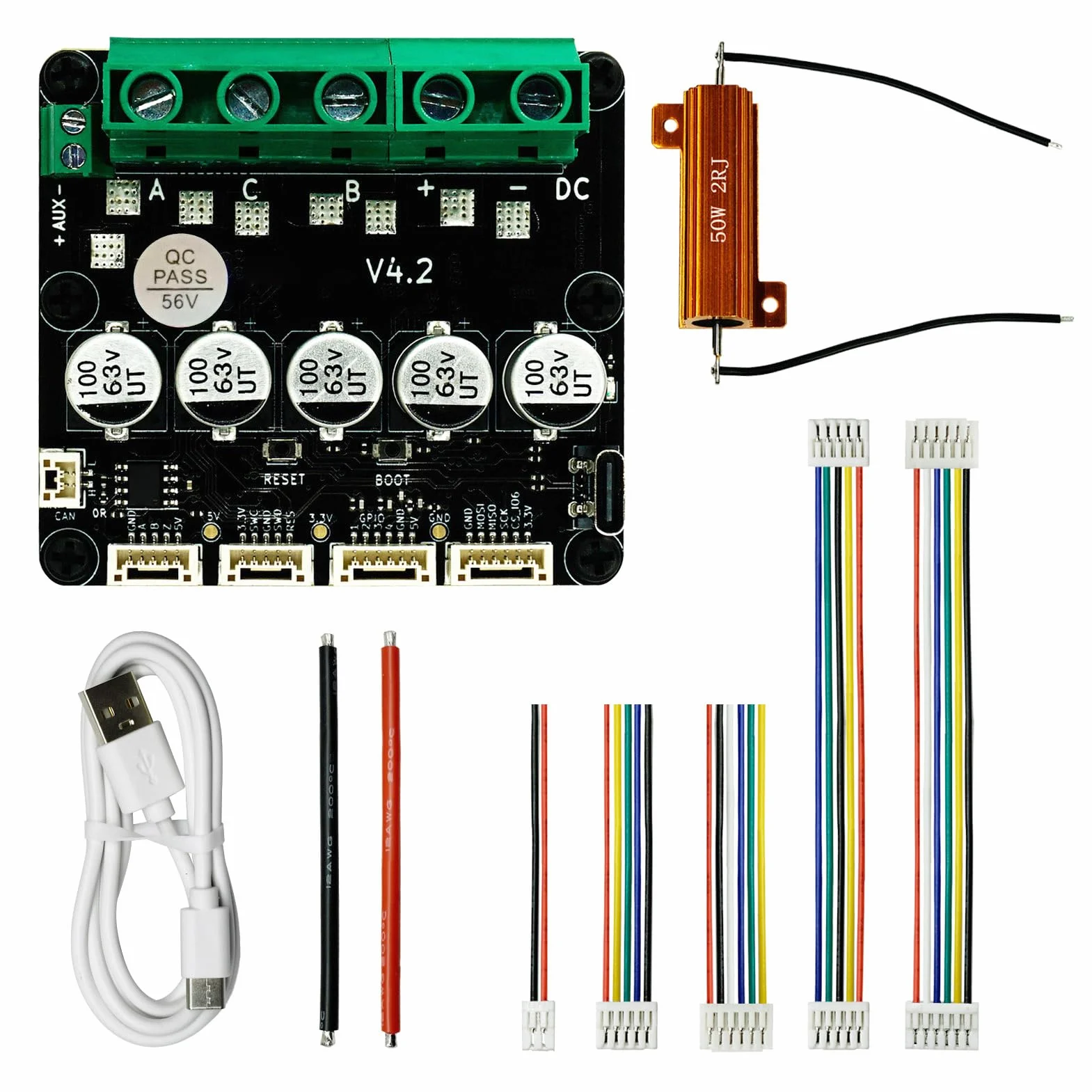 Fdit ODESC V4.2 Serwomotor Controller BLDC 8-56V 120A do Sterowania Robotów i Przemysłowy
