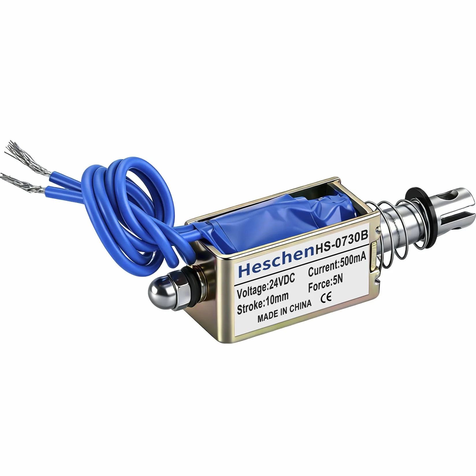Hechen elektromagnes JF-0730B DC 24 V 1 A 5 N 10 mm pociągnięcie pociągnięcie pociągnięcie otwarta rama
