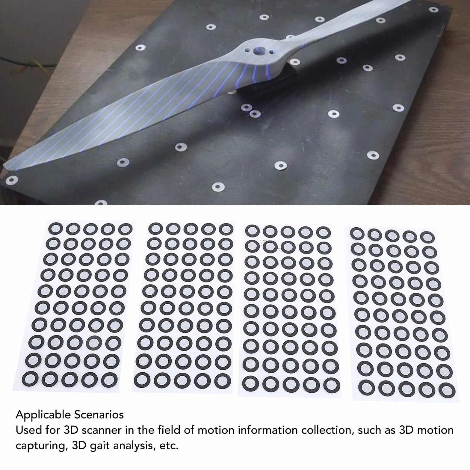 Odblaskowe Koraliki Szklane do Skanowania 3D 500 szt. ID 6mm OD 10mm