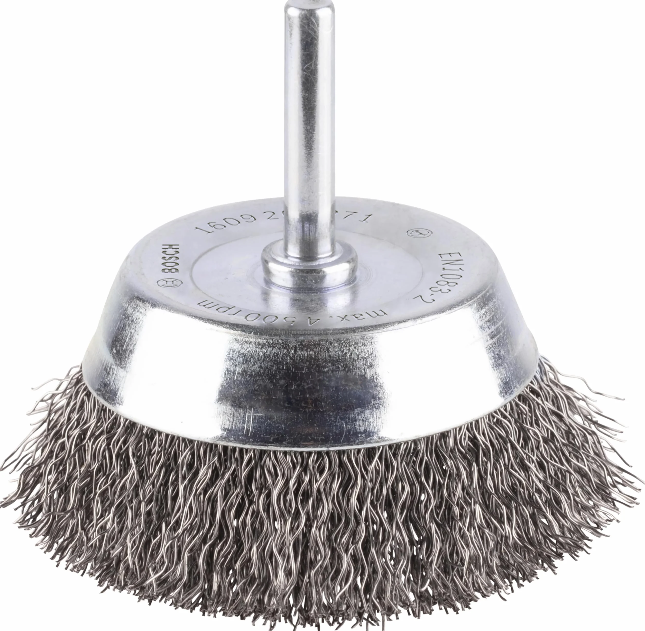 Bosch 1609200271 70Mm X 6Mm Shank Crimped Wire Cup Brush Steel