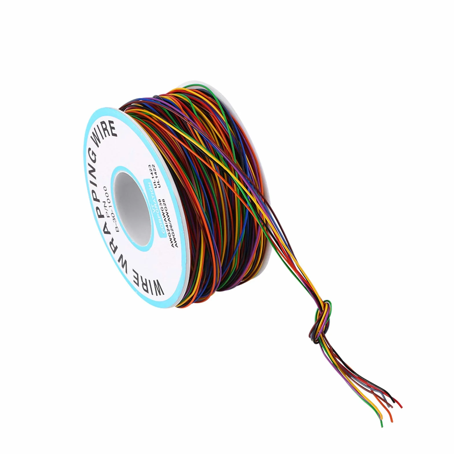 Przewody PCB Drut Przyłączeniowy 30AWG Cynowana Miedź Kolorowy 280M Kabel Testowy