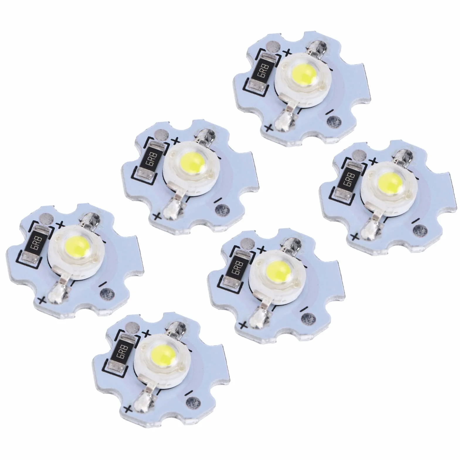 Chipy LED 5V 1W 200LM 25 Sztuk Białe do Majsterkowania dla Wysokomocowych Lamp Oświetleniowych Latarni i Światła Modelującego