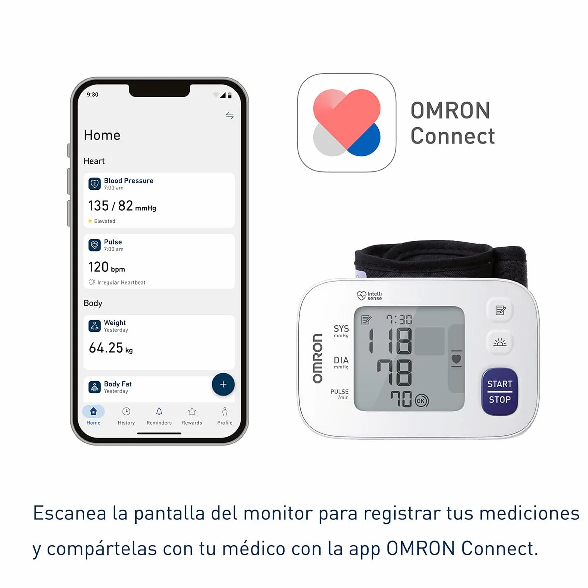 Omron Rs4 HEM-6181-E Ciśnieniomierz, Biały