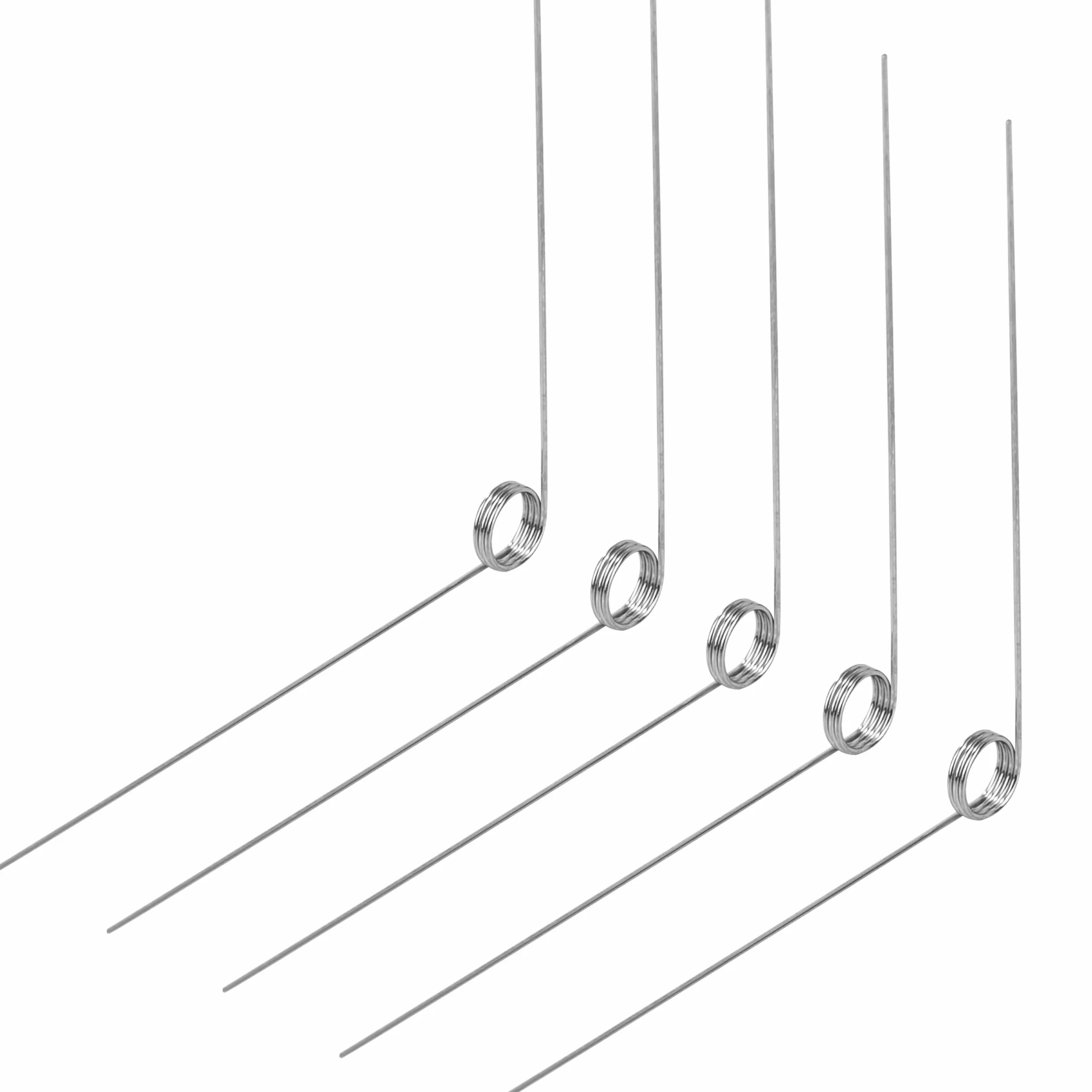 Sprężyny skrętne ze stali nierdzewnej 0,4x3x30 mm kąt 90° 3 obroty 10 sztuk