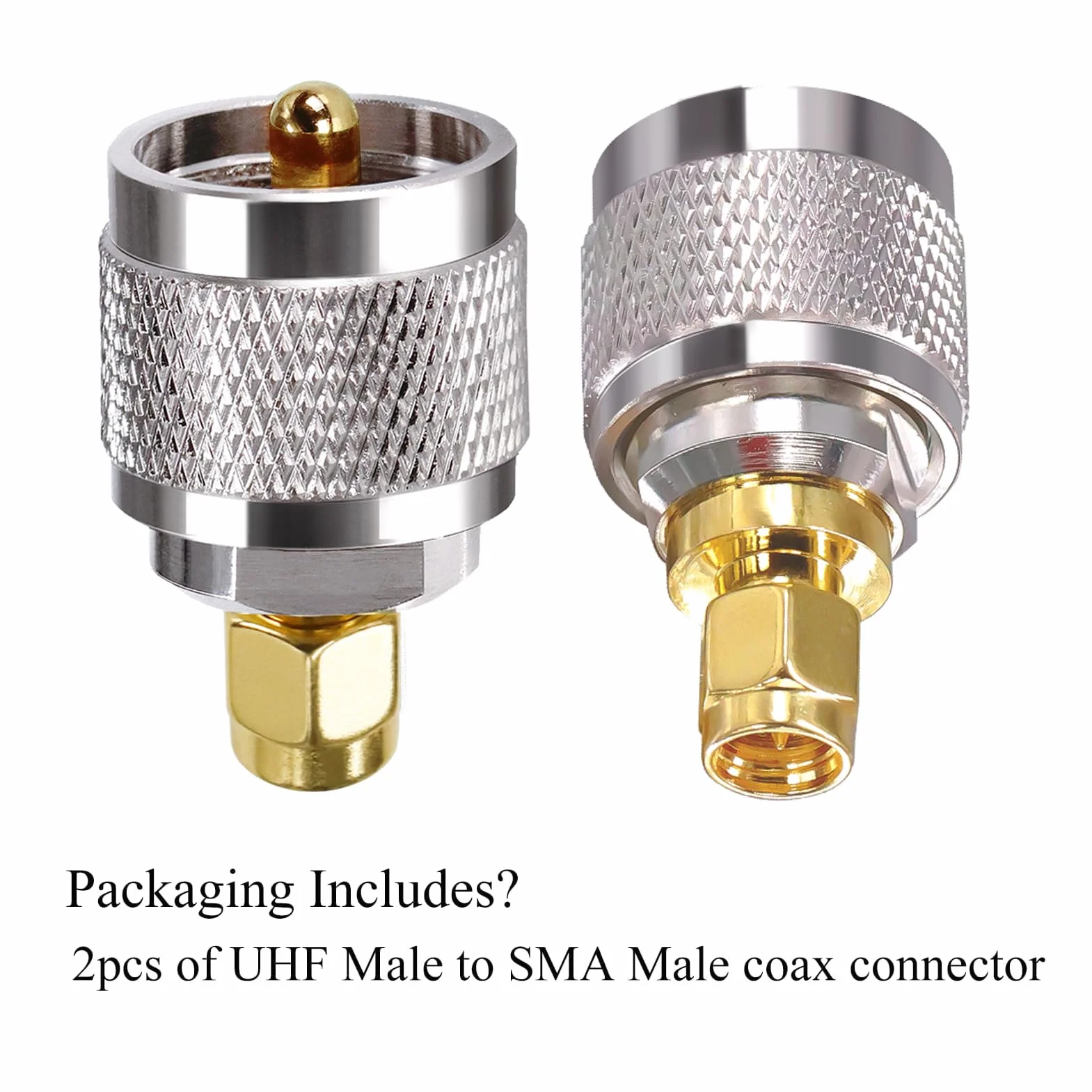 Adapter SMA na PL259 męski UHF złącze koncentryczne do anteny CB 2 szt