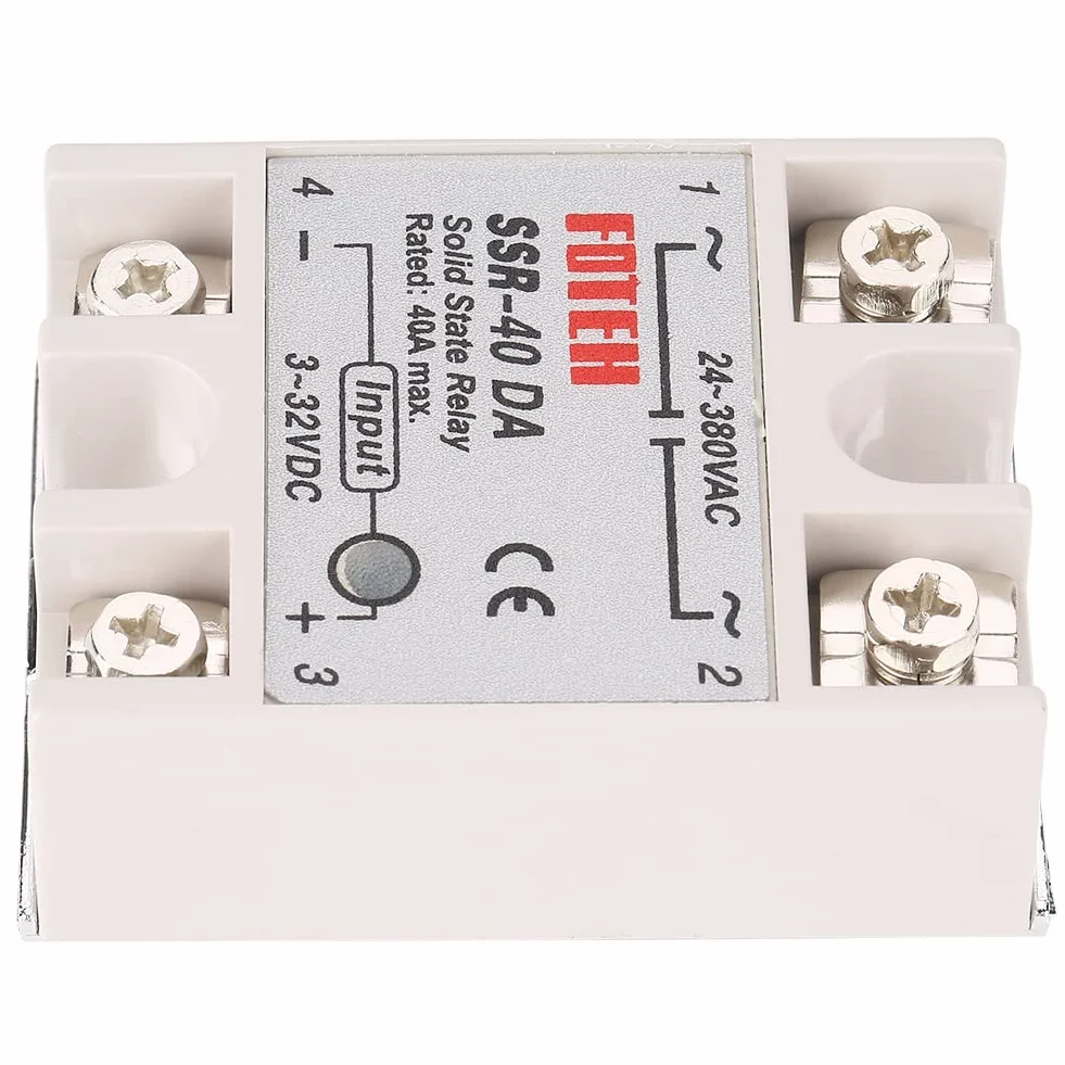 Akozon SSR-40DA 25A jednofazowy moduł przekaźnika statycznego DC-AC 5V 220V