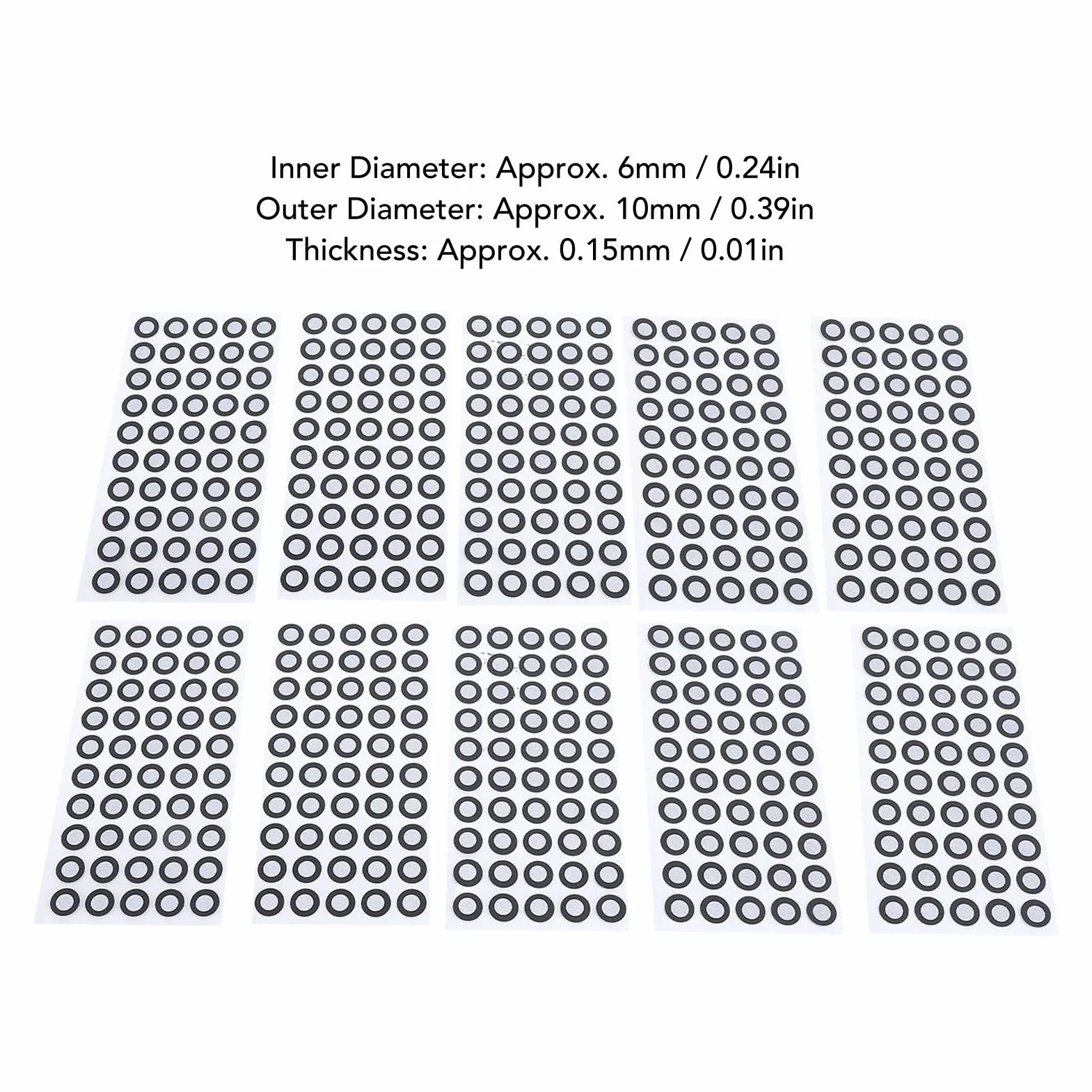 Odblaskowe Koraliki Szklane do Skanowania 3D 500 szt. ID 6mm OD 10mm