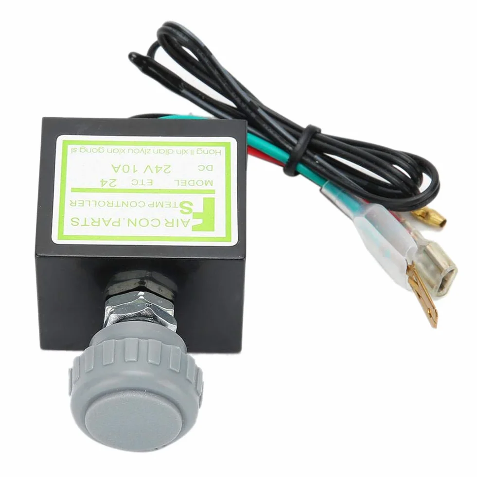 Elektroniczny termostat do klimatyzacji, uniwersalny termostat elektroniczny 10A 12-24V, elektroniczny termostat A/C (24V)