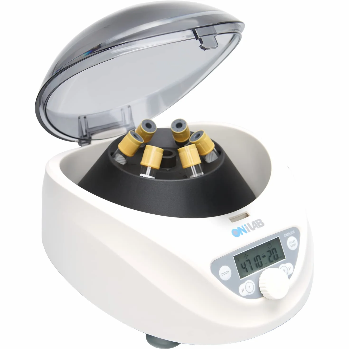 ONiLAB Labor PRP wirówka stołowa 6 x 15 mL/10 mL/7 ml/1,5-5 ml, 300-5000 obr./min (maks. 2600 xg RCF), LCD Digital Desktop Labor, wirówka z timerem 30 sek/99 min, dwa programy szybkiego uruchamiania